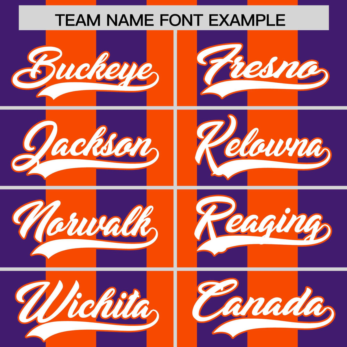 Custom Orange Purple Thick Stripe Fashion Authentic Baseball jersey | KXKSHOP