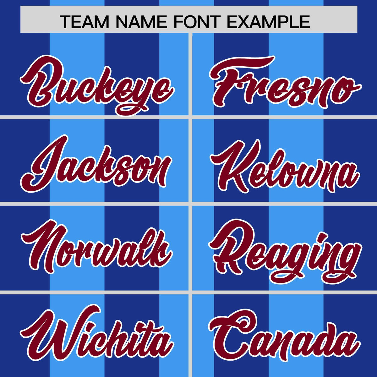 Custom Powder Blue Royal Thick Stripe Fashion Authentic Baseball jersey | KXKSHOP