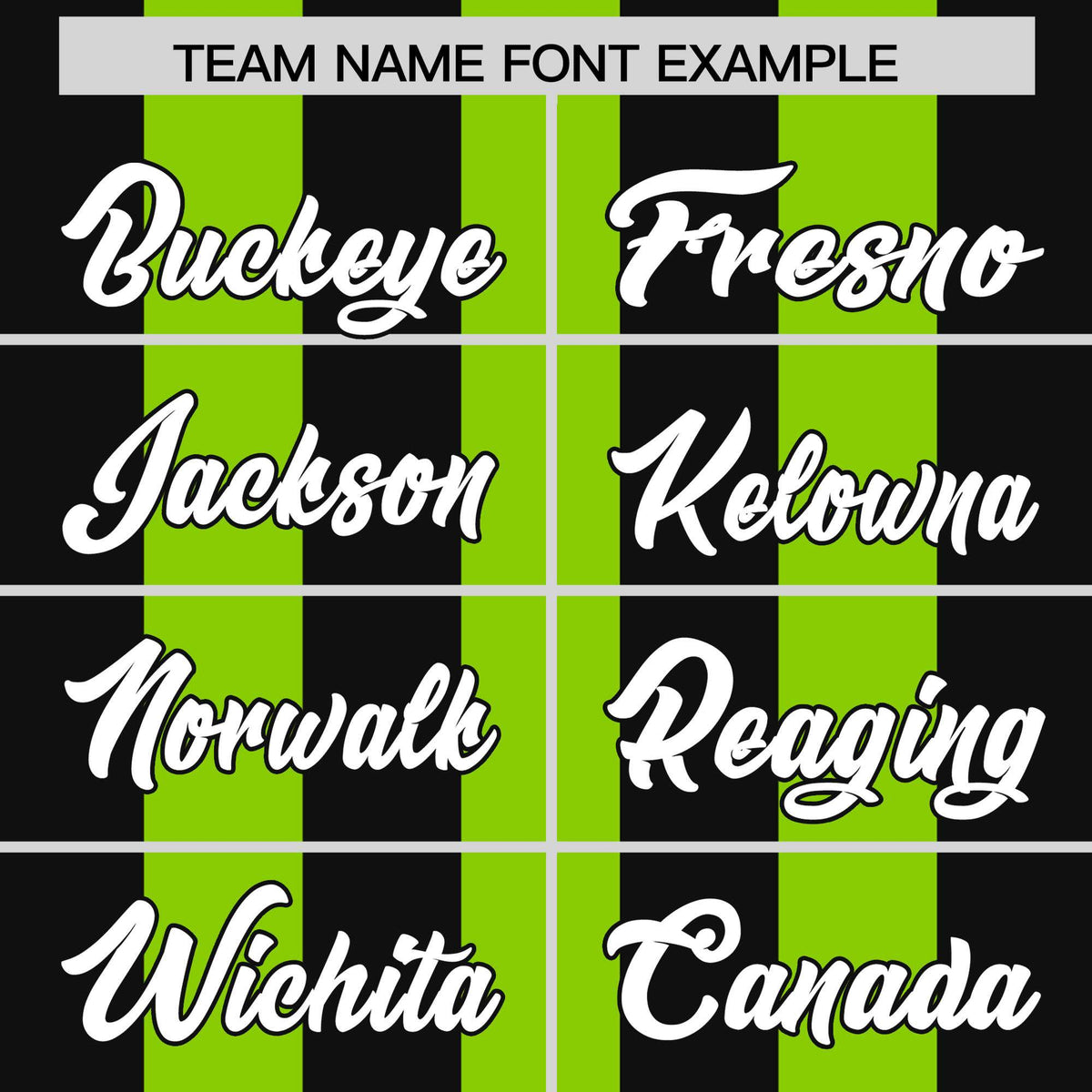 Custom Neon Green Black Thick Stripe Fashion Authentic Baseball jersey | KXKSHOP