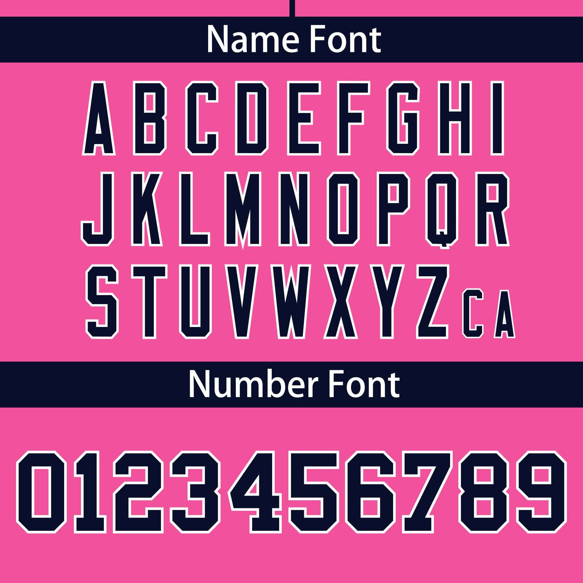 Custom Pink Navy Classic Style Personalized Full Button Authentic Baseball Jersey