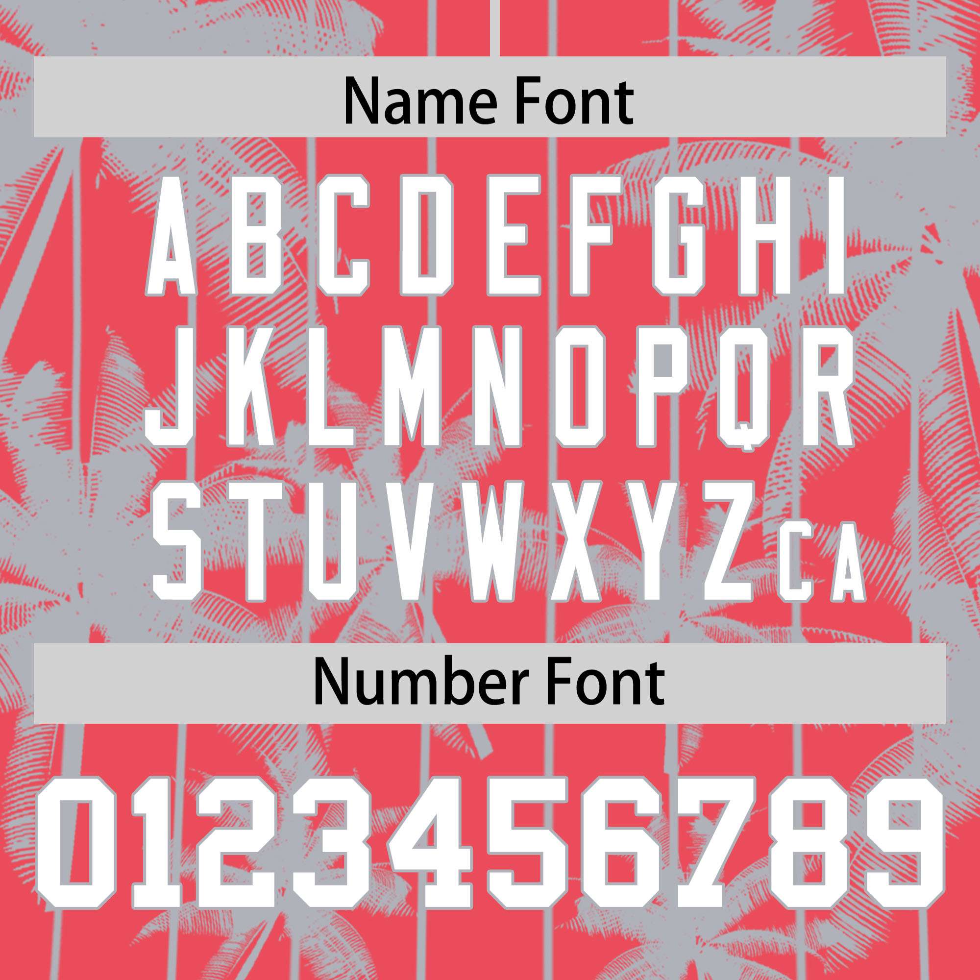 Custom Light Red Gray Pinstripe Coconut Tree Pattern Authentic Baseball Jersey