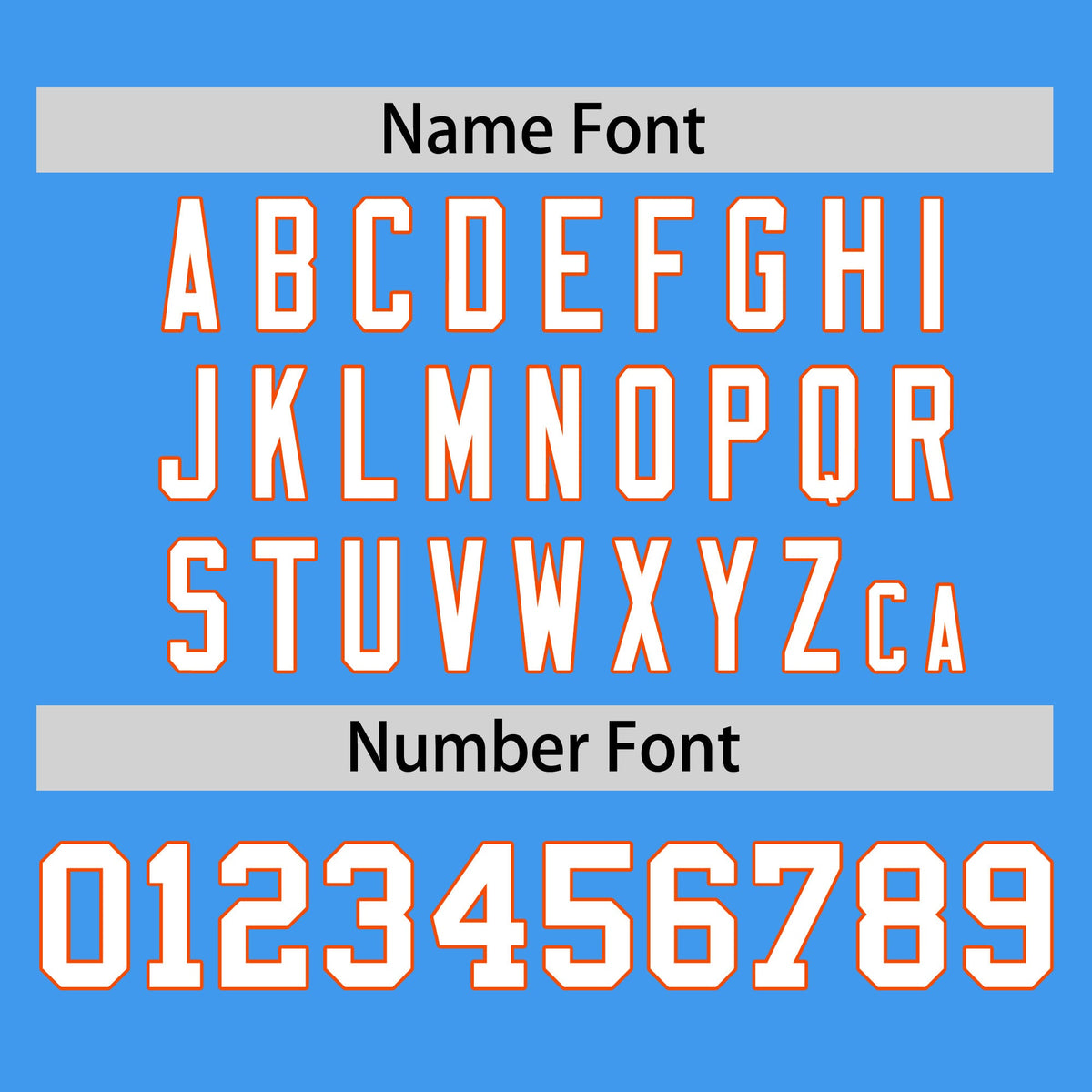 Custom Powder Blue Orange-White Personalized Color Block Authentic Baseball jersey