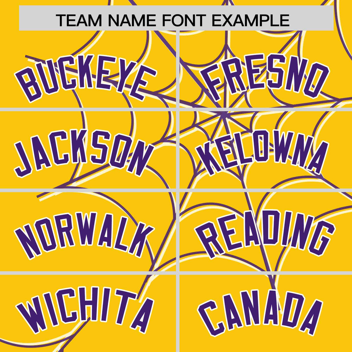 Custom Gold-Purple Spider Web Pattern Raglan Sleeves Authentic Baseball Jersey | KXKSHOP