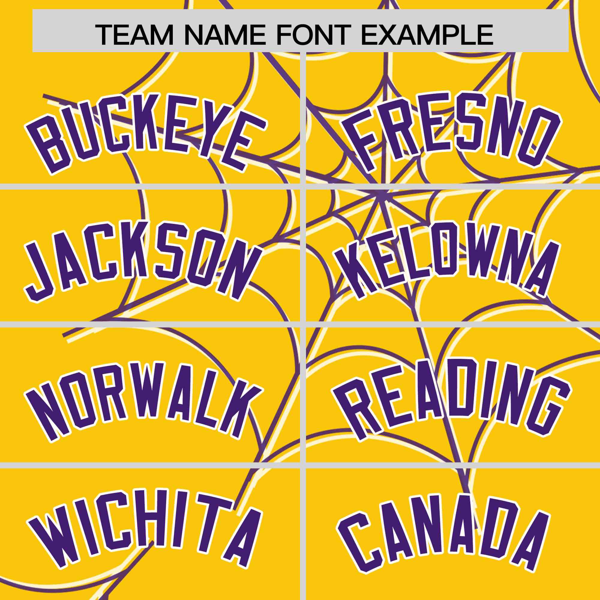 Custom Gold-Purple Spider Web Pattern Raglan Sleeves Authentic Baseball Jersey | KXKSHOP