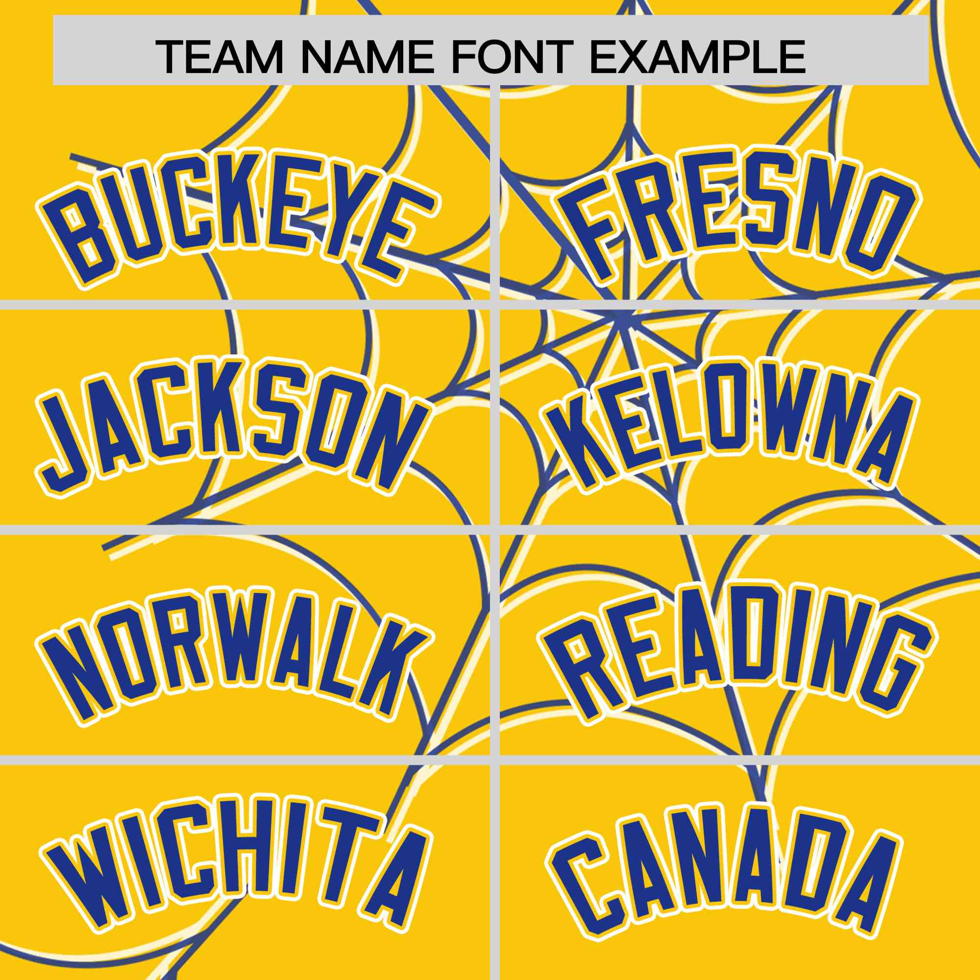 Custom Gold-Royal Spider Web Pattern Raglan Sleeves Authentic Baseball Jersey | KXKSHOP