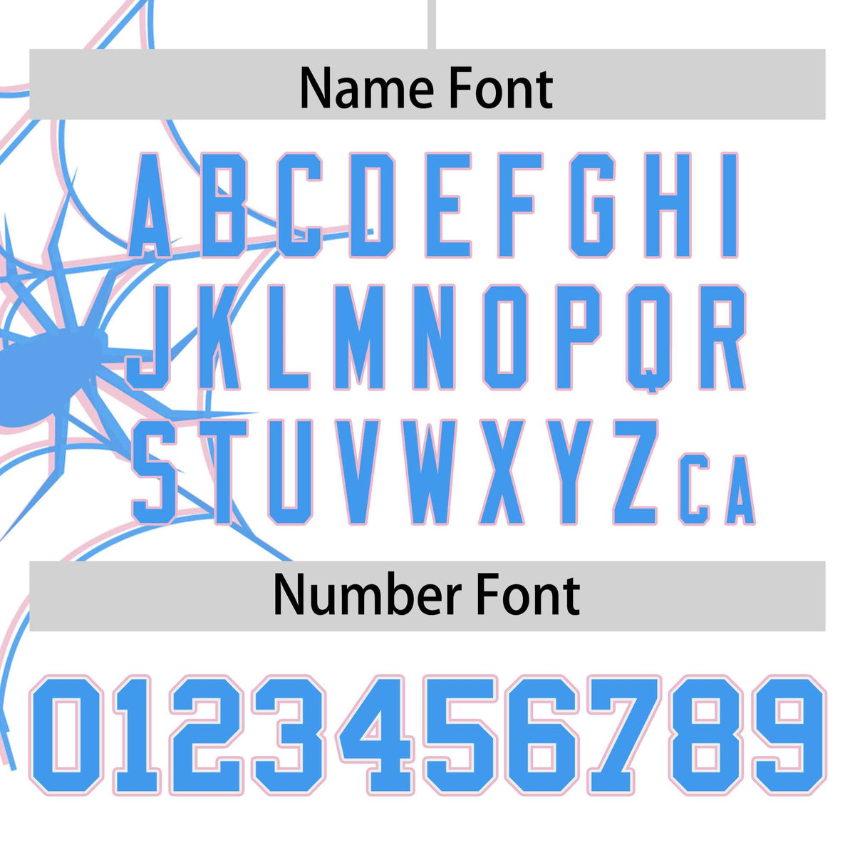 Custom White-Powder Blue Spider Web Pattern Raglan Sleeves Authentic Baseball Jersey | KXKSHOP