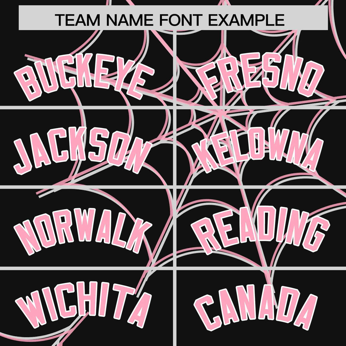 Custom Black-Light Pink Spider Web Pattern Raglan Sleeves Authentic Baseball Jersey | KXKSHOP