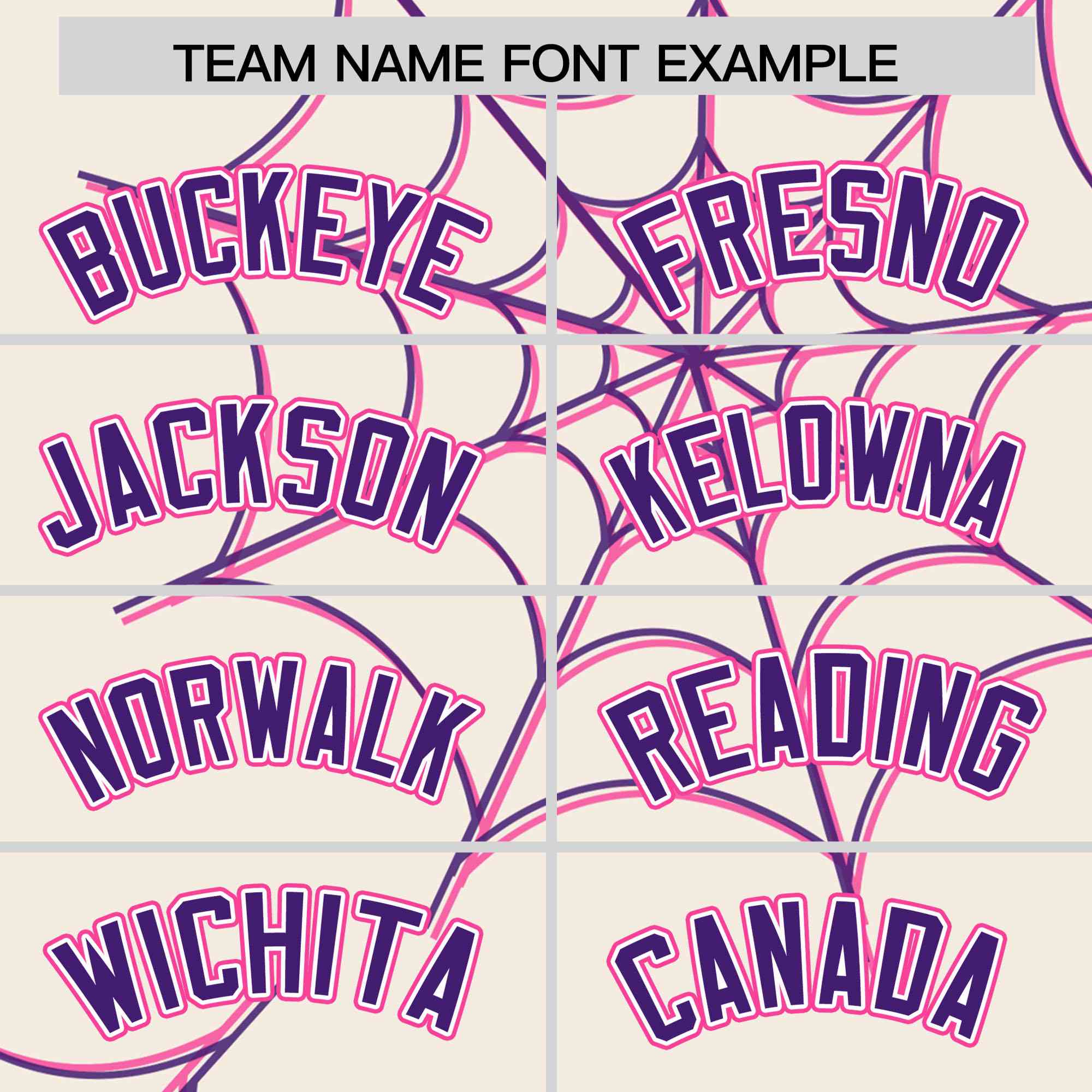 Custom Cream-Purple Spider Web Pattern Raglan Sleeves Authentic Baseball Jersey | KXKSHOP