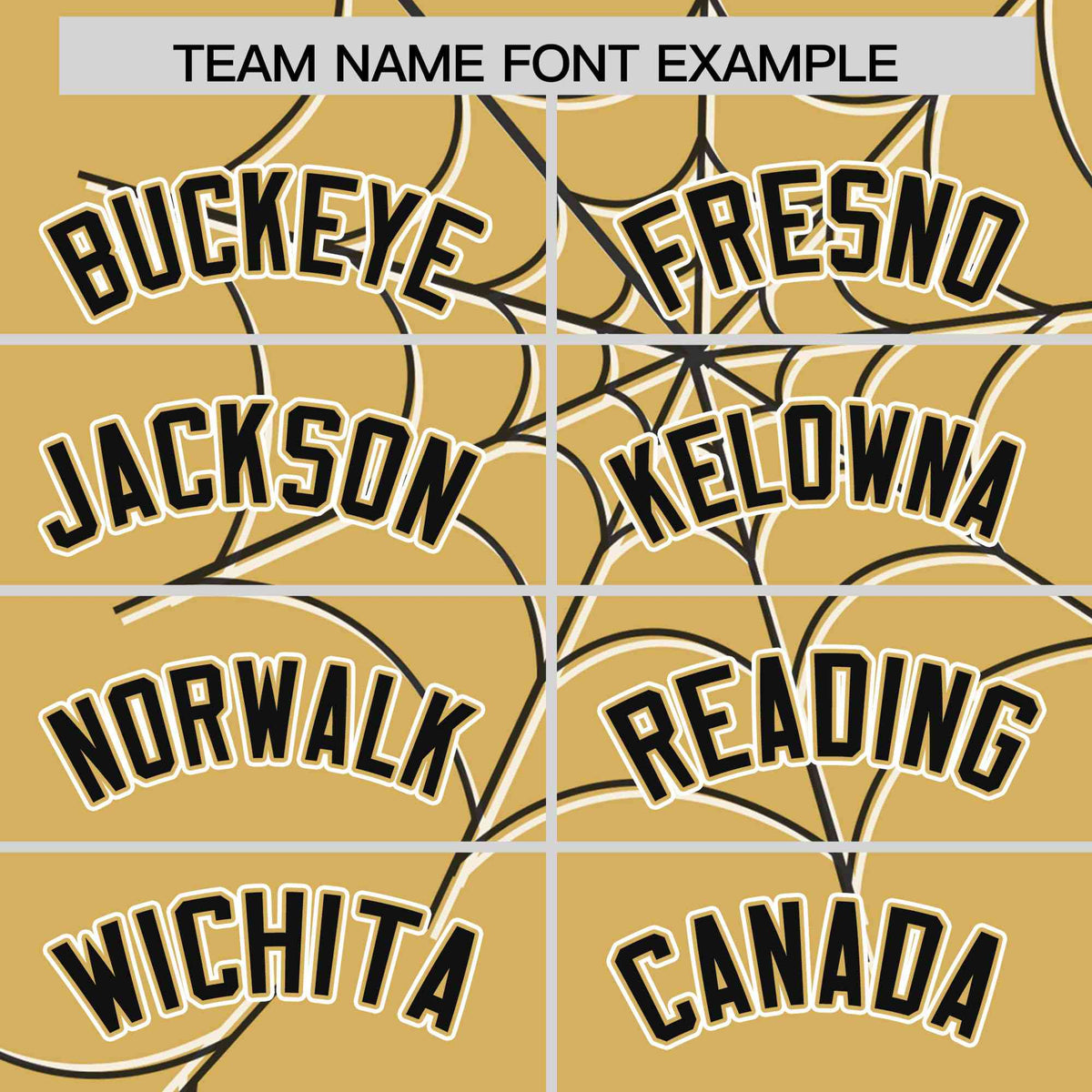 Custom Old Gold-Black Spider Web Pattern Raglan Sleeves Authentic Baseball Jersey | KXKSHOP