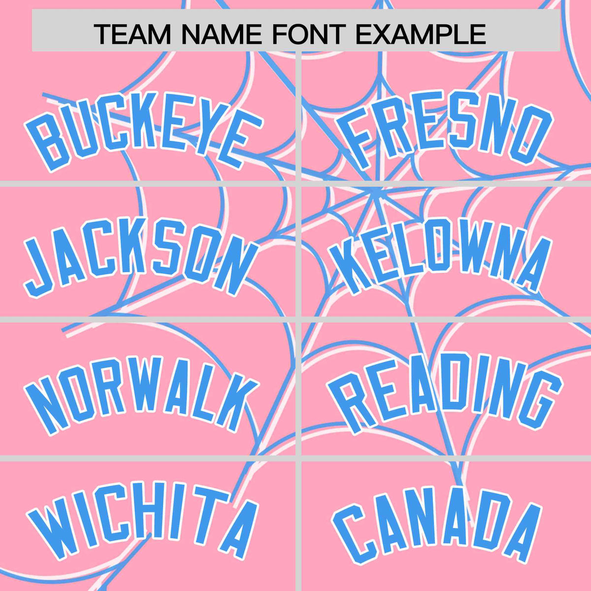 Custom Light Pink-Powder Blue Spider Web Pattern Raglan Sleeves Authentic Baseball Jersey | KXKSHOP