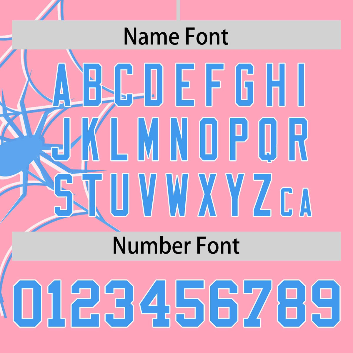 Custom Light Pink-Powder Blue Spider Web Pattern Raglan Sleeves Authentic Baseball Jersey | KXKSHOP