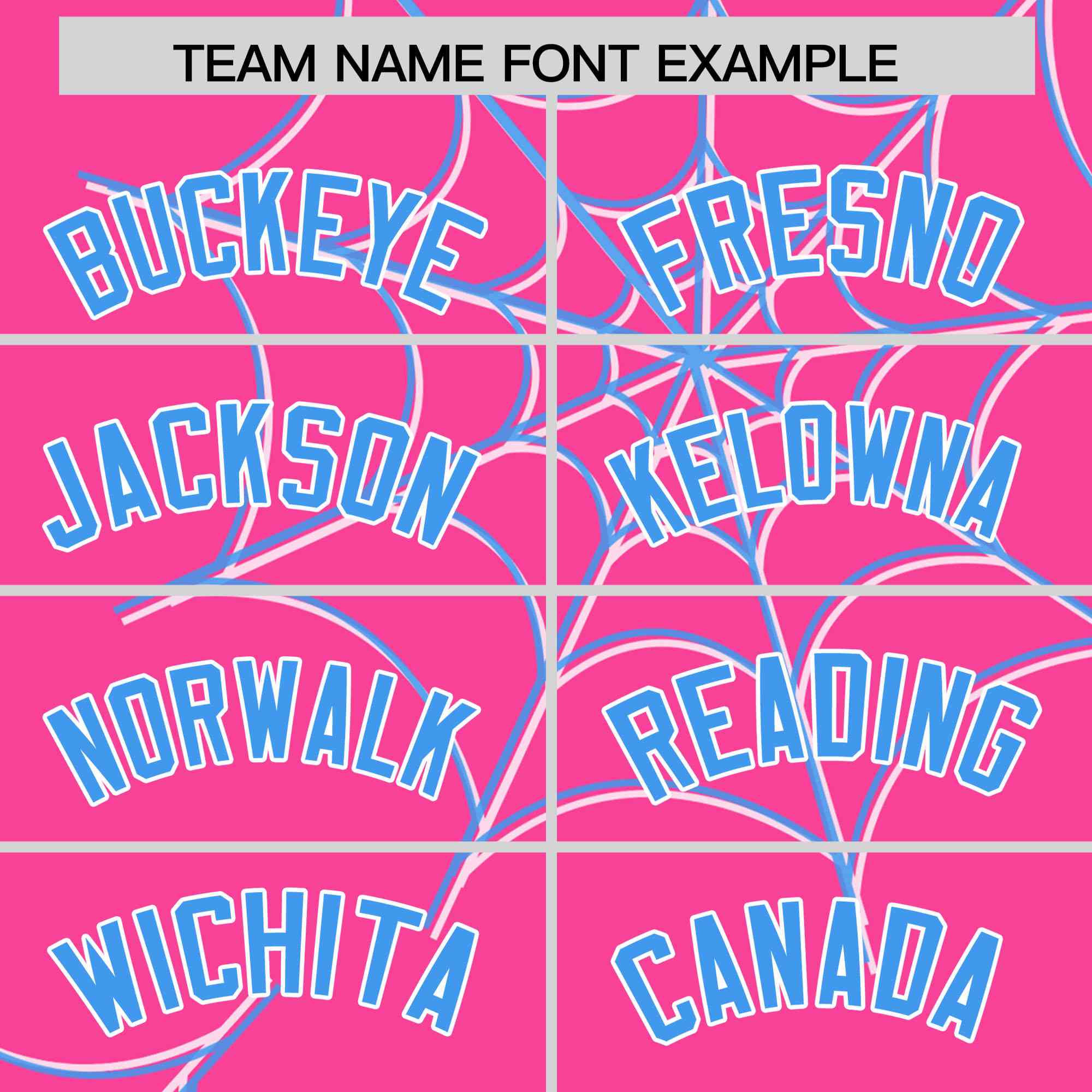 Custom Pink-Powder Blue Spider Web Pattern Raglan Sleeves Authentic Baseball Jersey | KXKSHOP