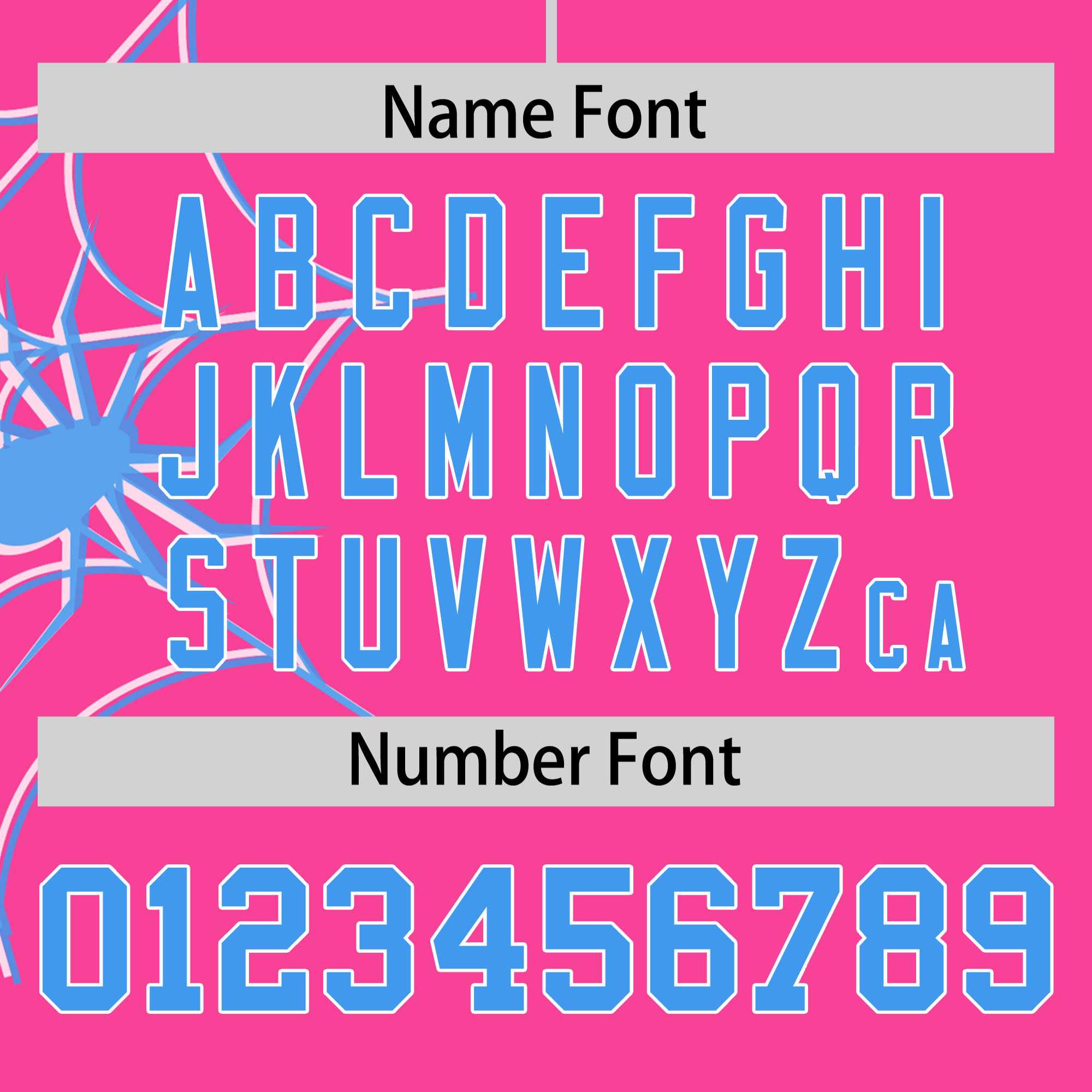 Custom Pink-Powder Blue Spider Web Pattern Raglan Sleeves Authentic Baseball Jersey | KXKSHOP