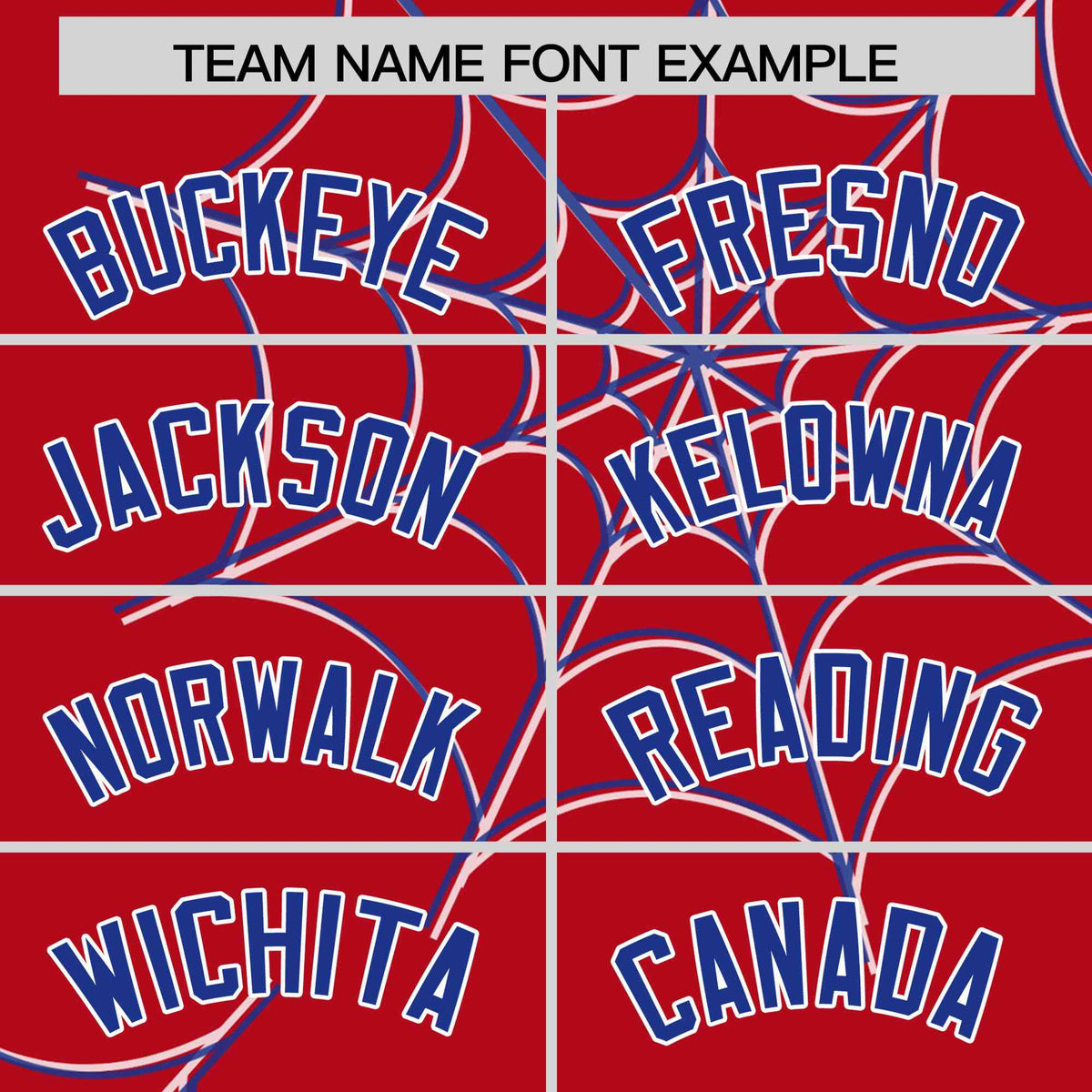 Custom Red-Royal Spider Web Pattern Raglan Sleeves Authentic Baseball Jersey | KXKSHOP