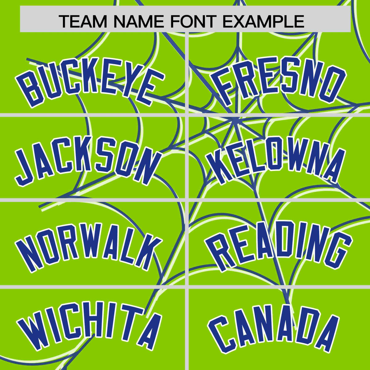 Custom Neon Green-Royal Spider Web Pattern Raglan Sleeves Authentic Baseball Jersey | KXKSHOP