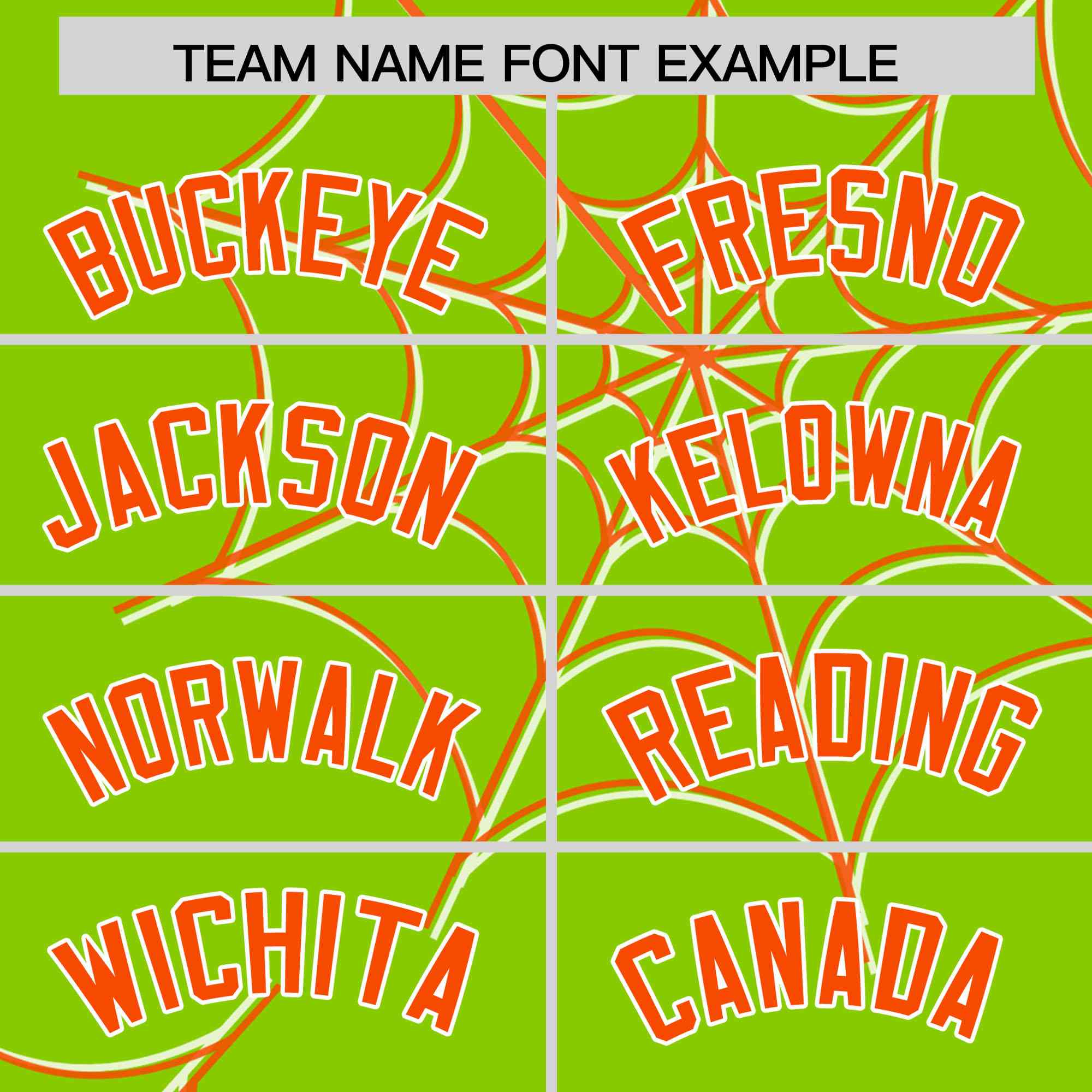 Custom Neon Green-Orange Spider Web Pattern Raglan Sleeves Authentic Baseball Jersey | KXKSHOP