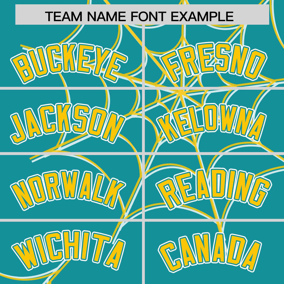 Custom Aqua-Gold Spider Web Pattern Raglan Sleeves Authentic Baseball Jersey | KXKSHOP