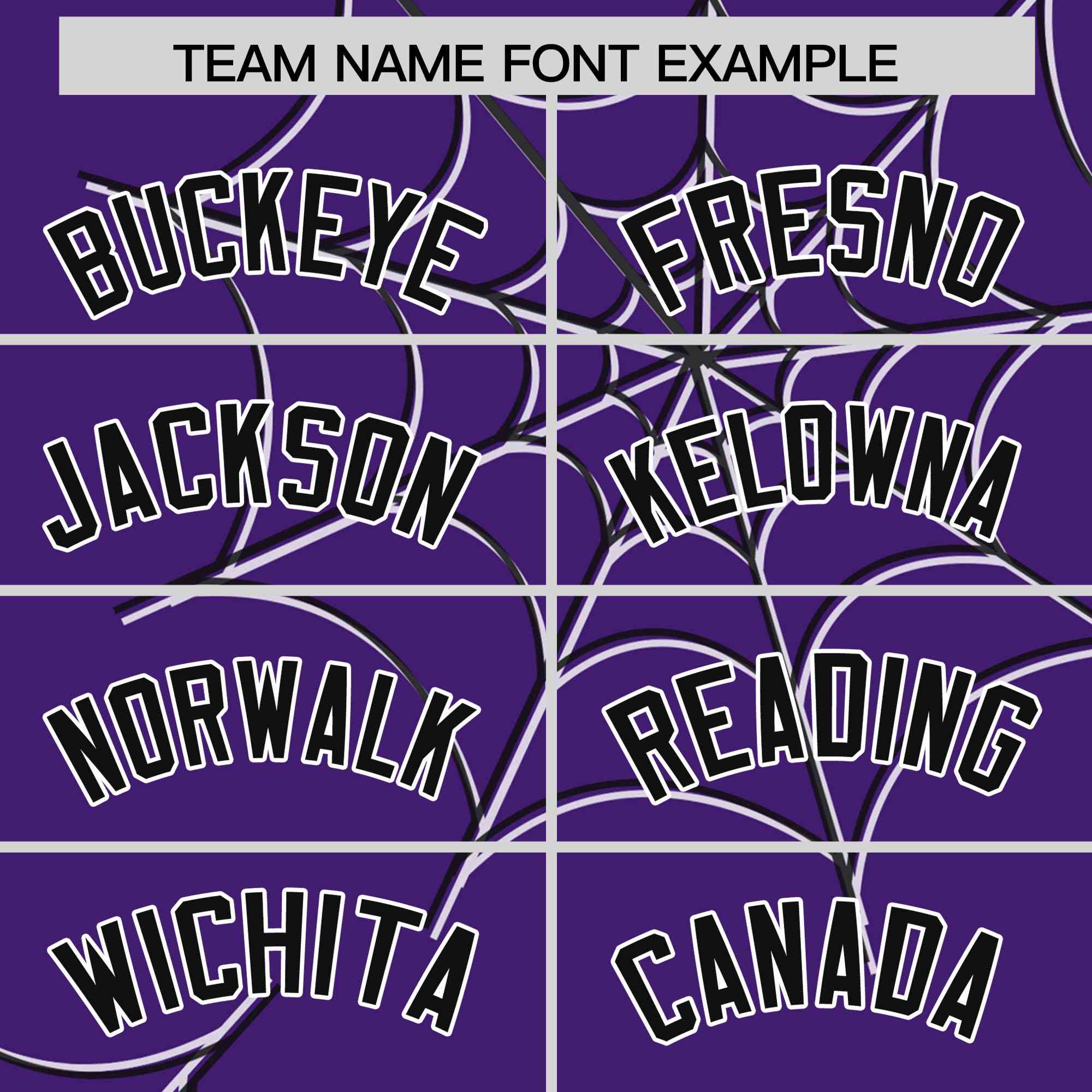 Custom Purple-Black Spider Web Pattern Raglan Sleeves Authentic Baseball Jersey | KXKSHOP