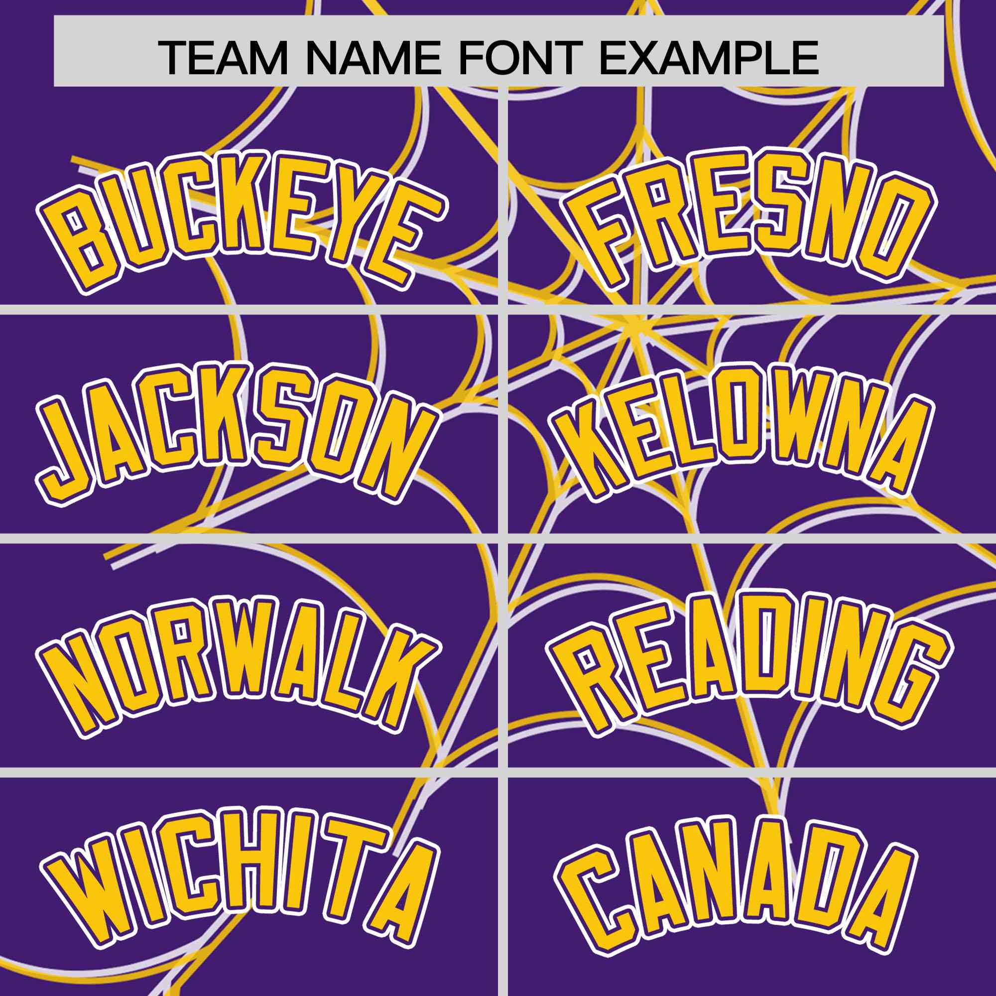 Custom Purple-Gold Spider Web Pattern Raglan Sleeves Authentic Baseball Jersey | KXKSHOP