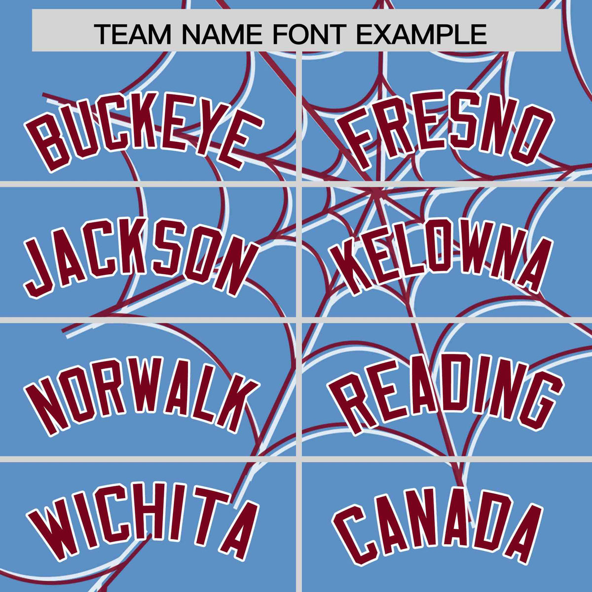 Custom Light Blue-Crimson Spider Web Pattern Raglan Sleeves Authentic Baseball Jersey | KXKSHOP