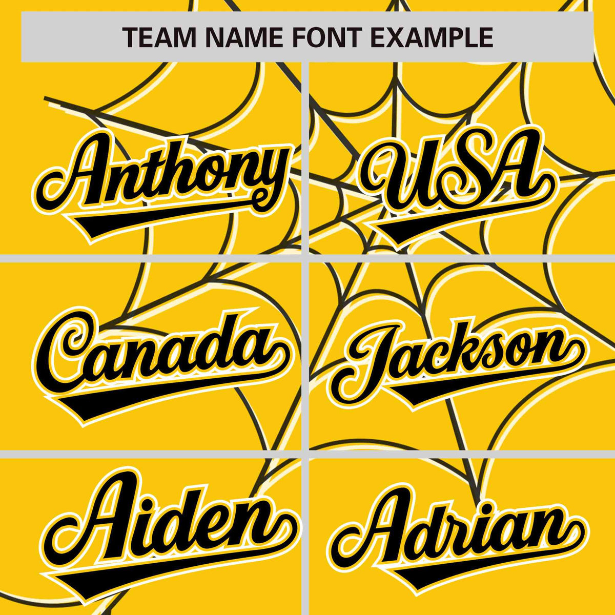 Custom Gold-Black Spider Web Pattern Raglan Sleeves Authentic Baseball Jersey | KXKSHOP