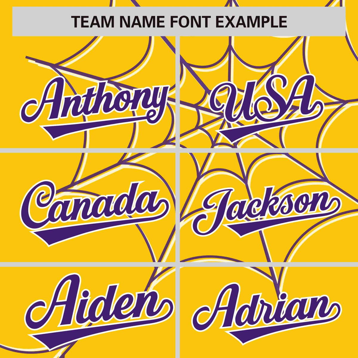 Custom Gold-Purple Spider Web Pattern Raglan Sleeves Authentic Baseball Jersey | KXKSHOP