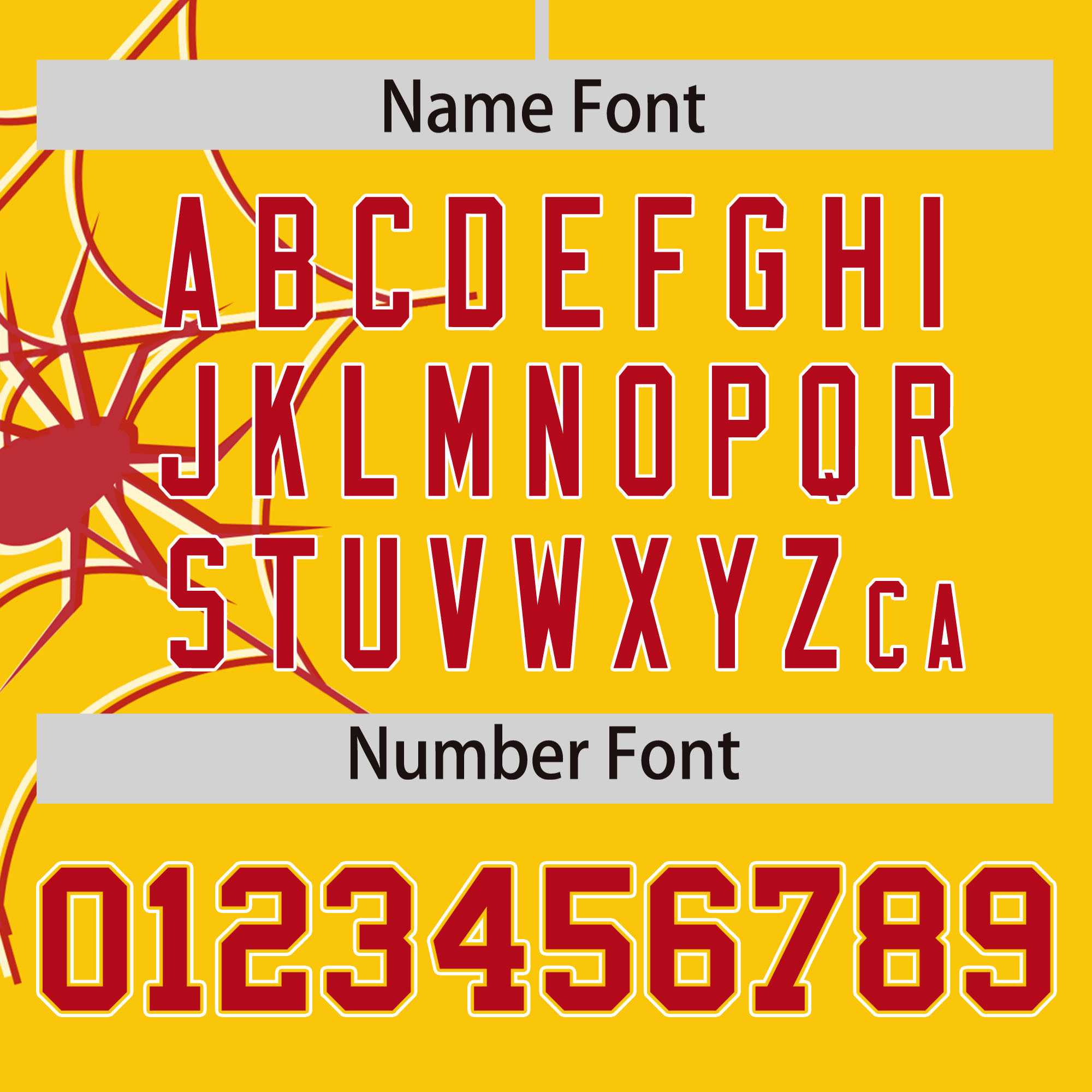 Custom Gold-Red Spider Web Pattern Raglan Sleeves Authentic Baseball Jersey | KXKSHOP