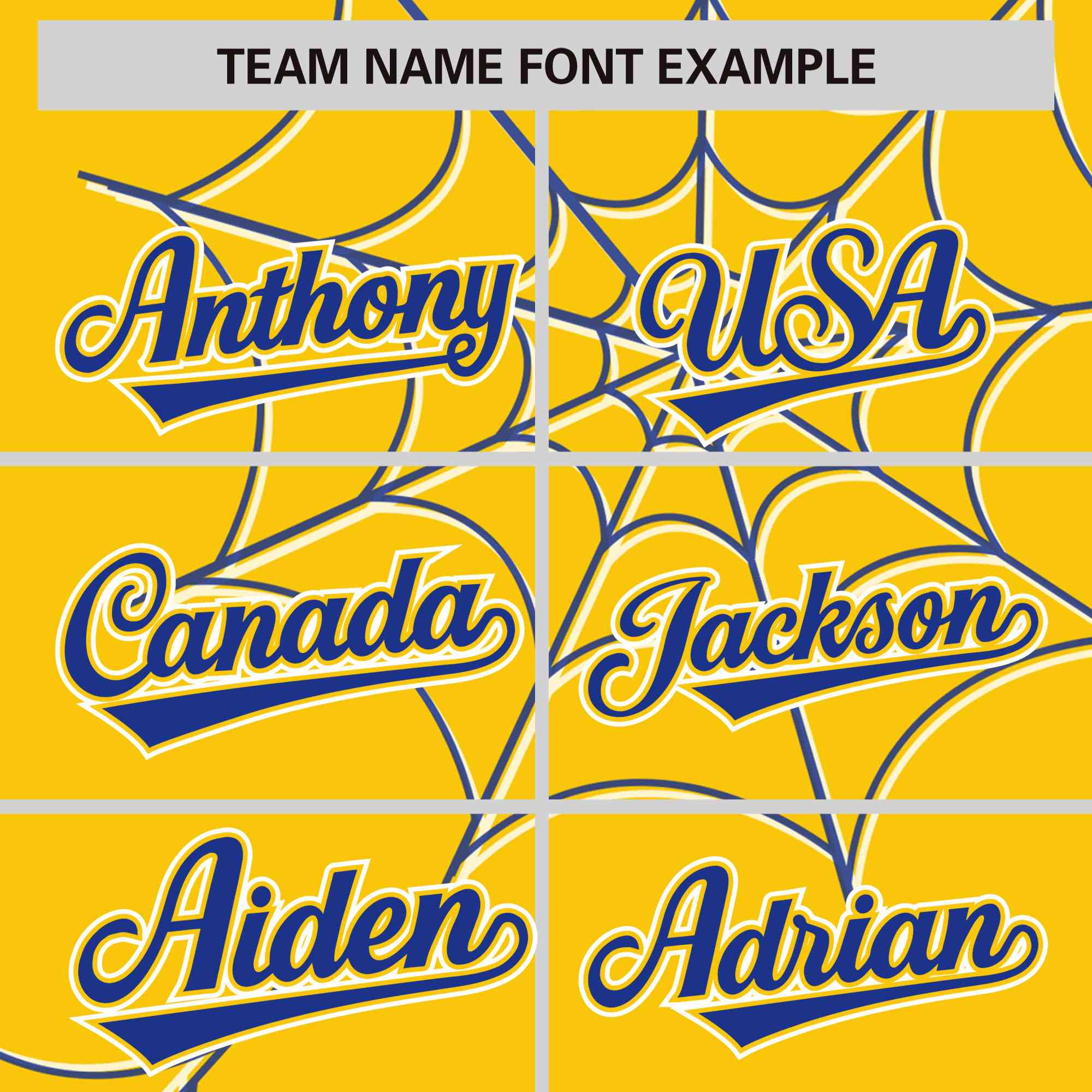 Custom Gold-Royal Spider Web Pattern Raglan Sleeves Authentic Baseball Jersey | KXKSHOP