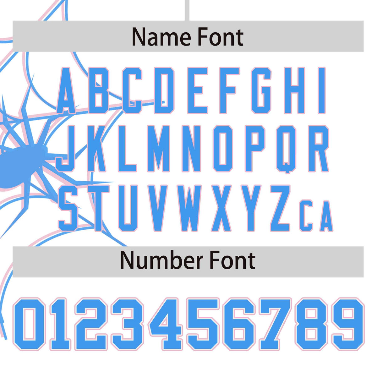 Custom White-Powder Blue Spider Web Pattern Raglan Sleeves Authentic Baseball Jersey | KXKSHOP