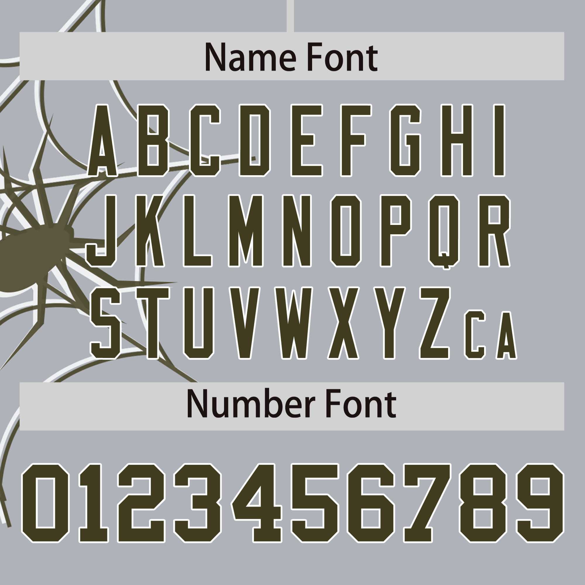 Custom Gray-Olive Spider Web Pattern Raglan Sleeves Authentic Baseball Jersey | KXKSHOP