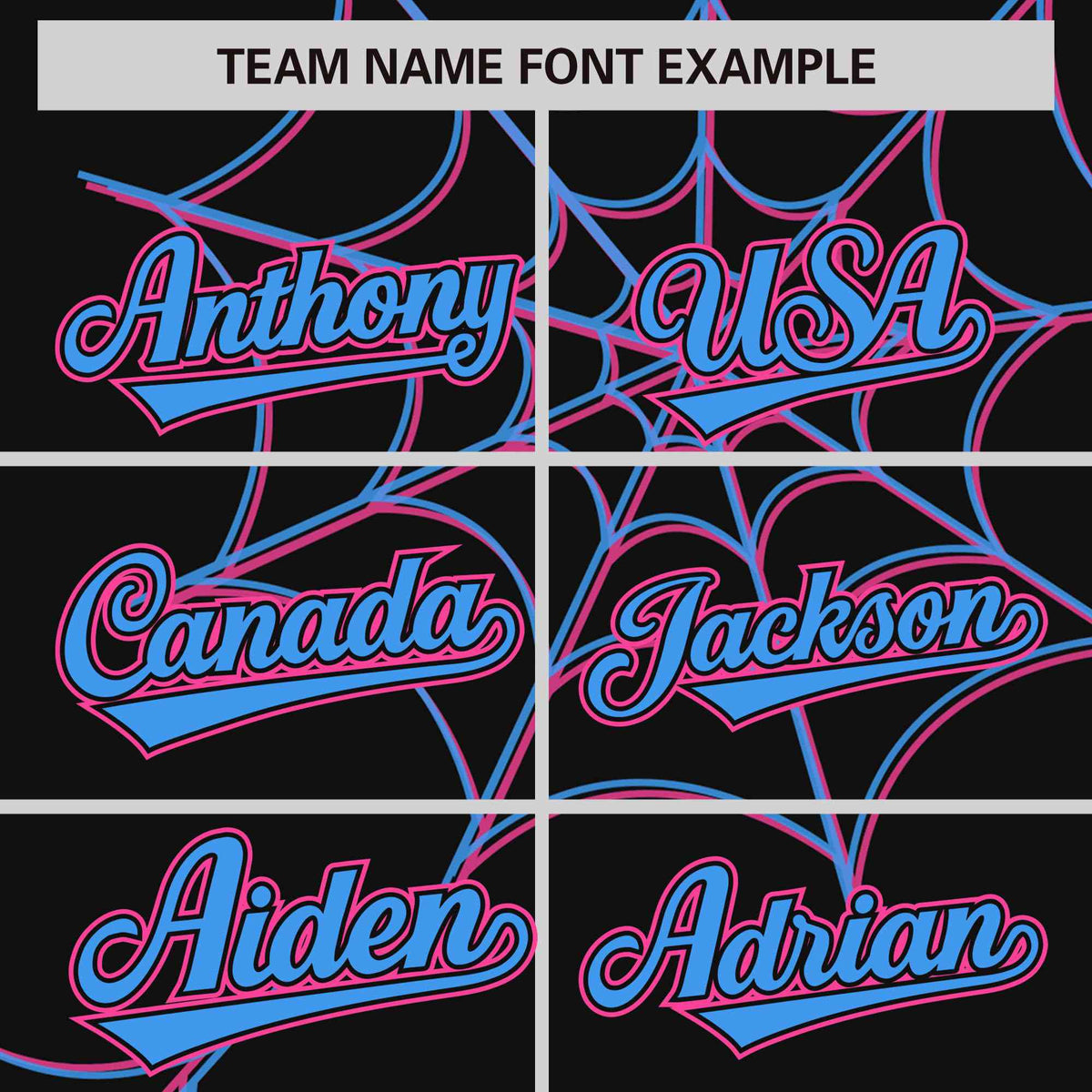 Custom Black-Powder Blue Spider Web Pattern Raglan Sleeves Authentic Baseball Jersey | KXKSHOP