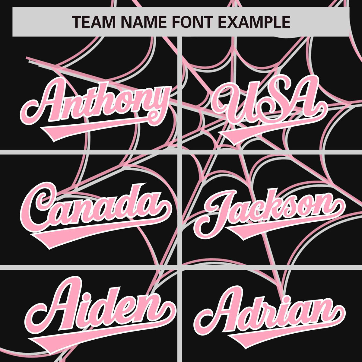 Custom Black-Light Pink Spider Web Pattern Raglan Sleeves Authentic Baseball Jersey | KXKSHOP