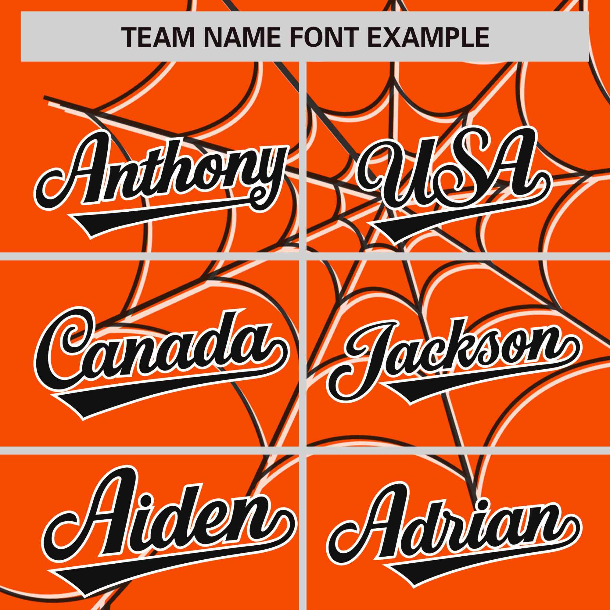 Custom Orange-Black Spider Web Pattern Raglan Sleeves Authentic Baseball Jersey | KXKSHOP