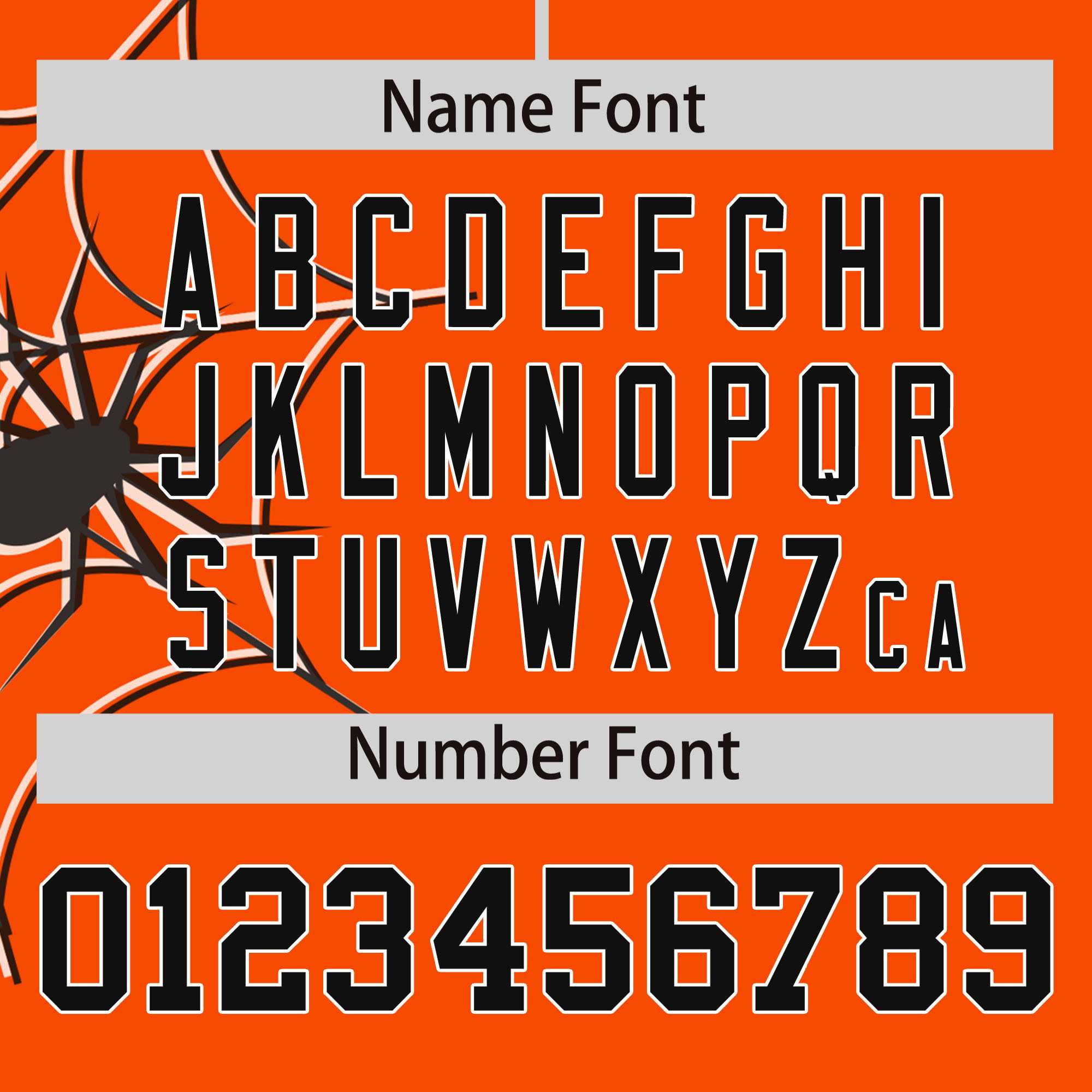 Custom Orange-Black Spider Web Pattern Raglan Sleeves Authentic Baseball Jersey | KXKSHOP