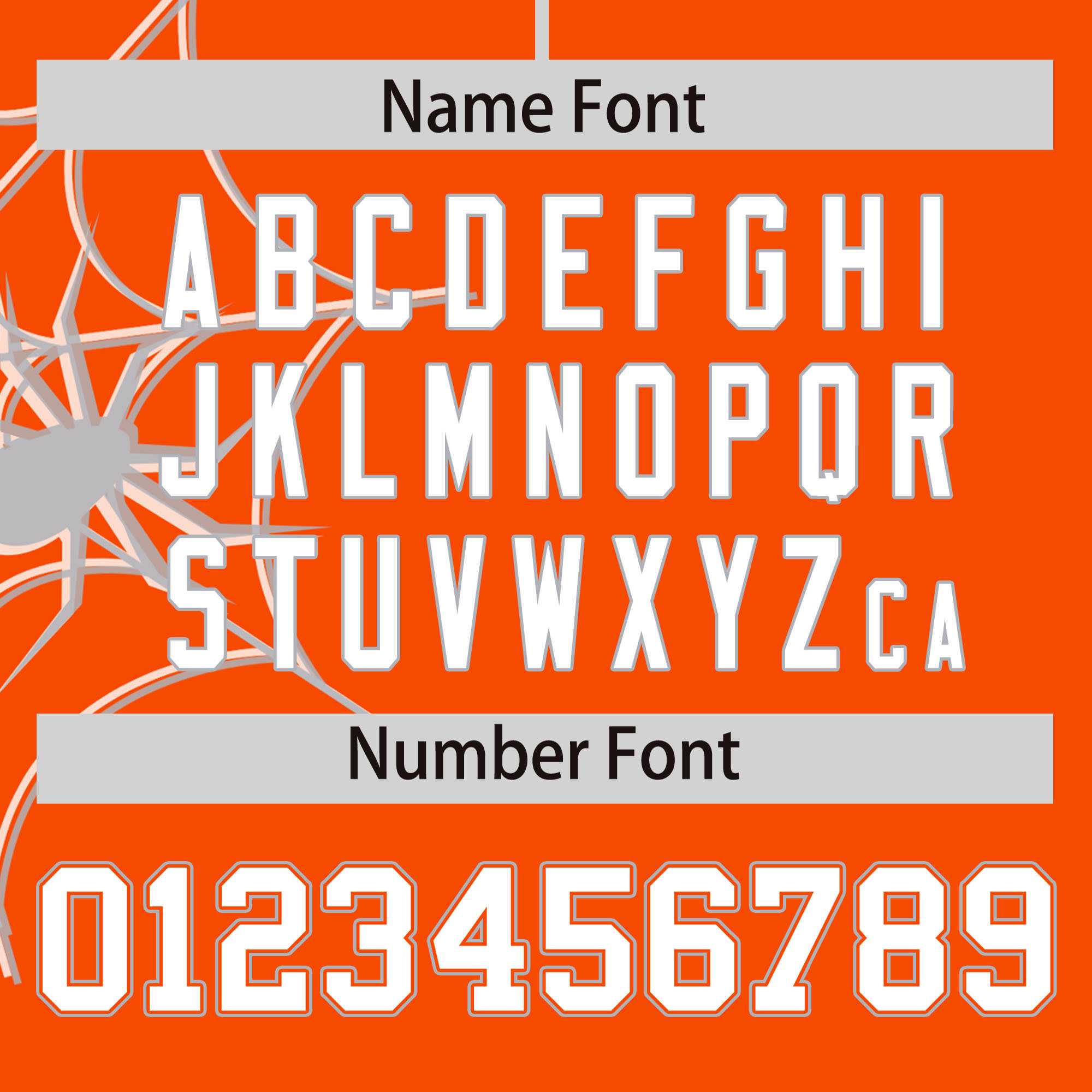 Custom Orange-Gray Spider Web Pattern Raglan Sleeves Authentic Baseball Jersey | KXKSHOP