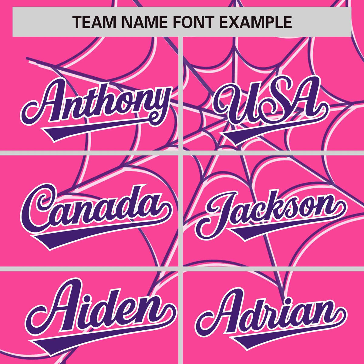 Custom Pink-Purple Spider Web Pattern Raglan Sleeves Authentic Baseball Jersey | KXKSHOP