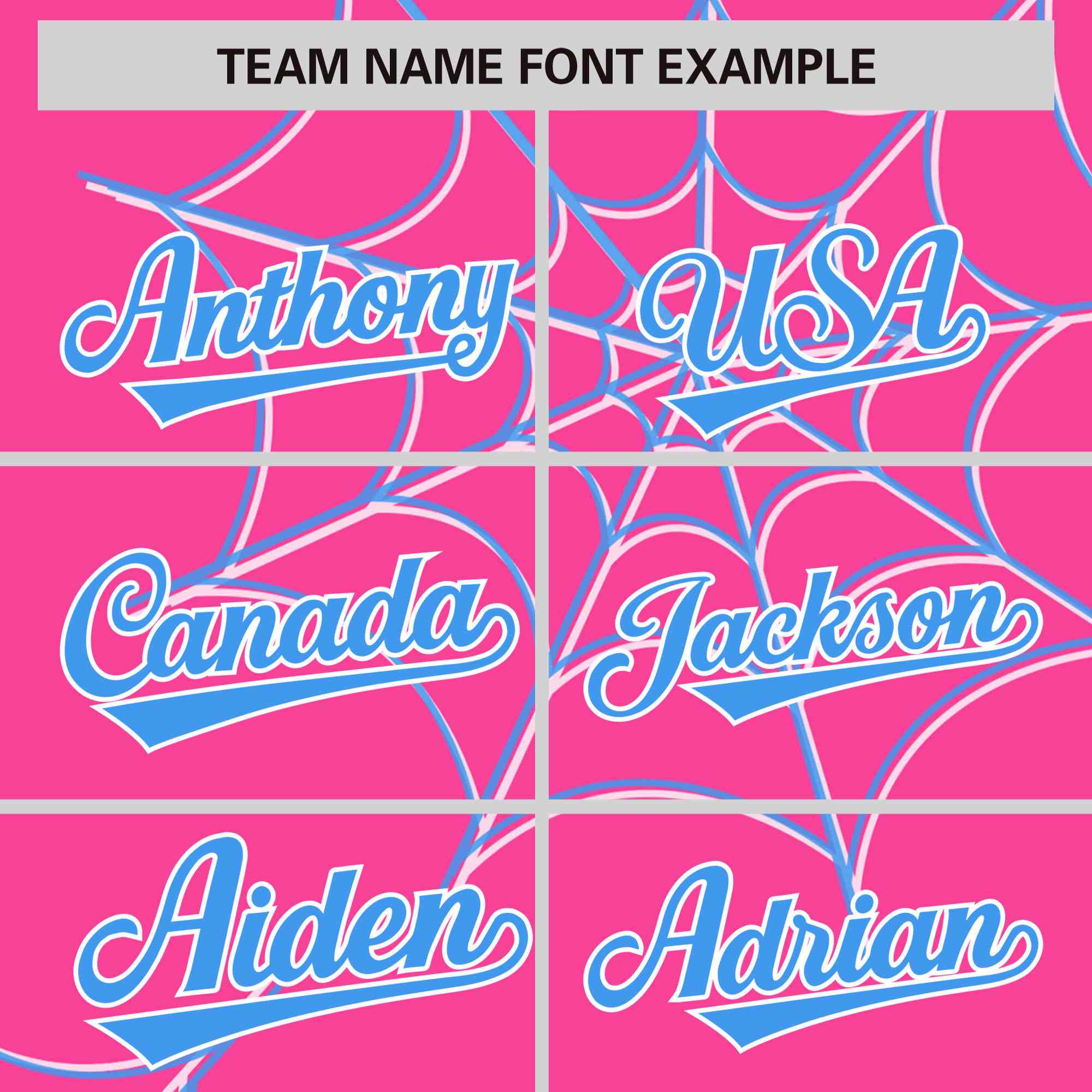 Custom Pink-Powder Blue Spider Web Pattern Raglan Sleeves Authentic Baseball Jersey | KXKSHOP