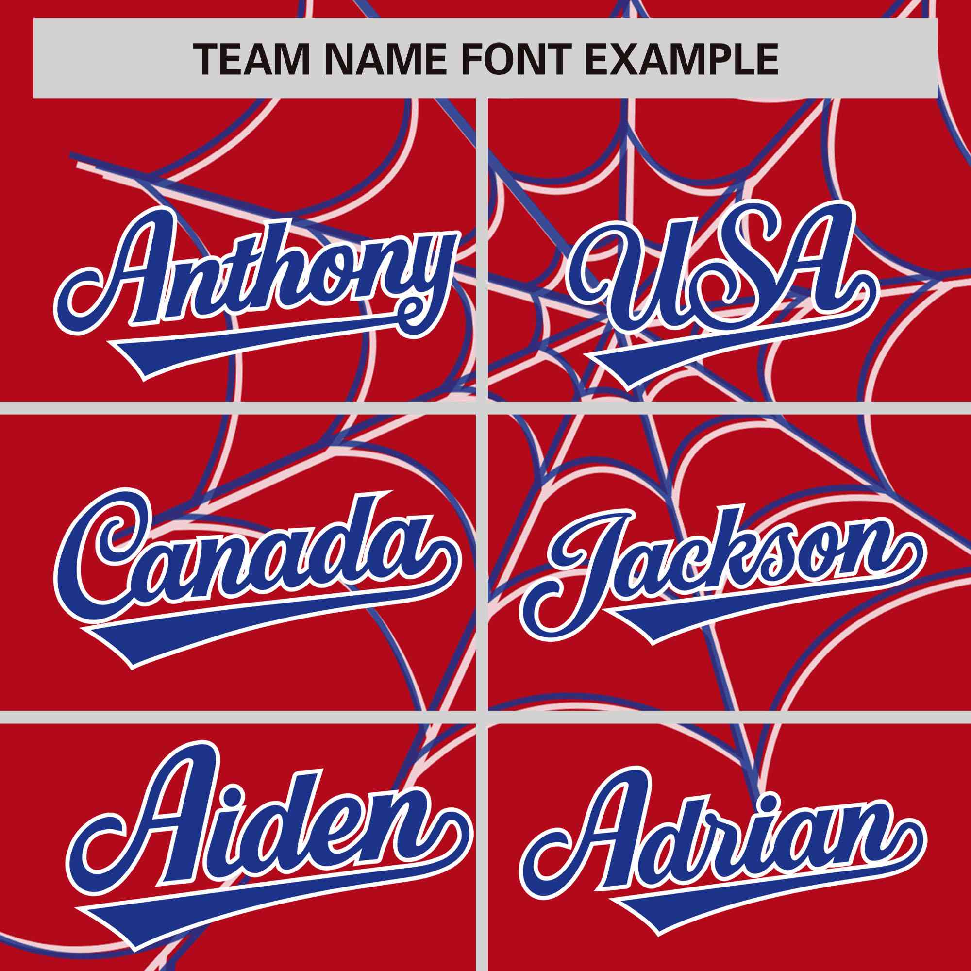 Custom Red-Royal Spider Web Pattern Raglan Sleeves Authentic Baseball Jersey | KXKSHOP