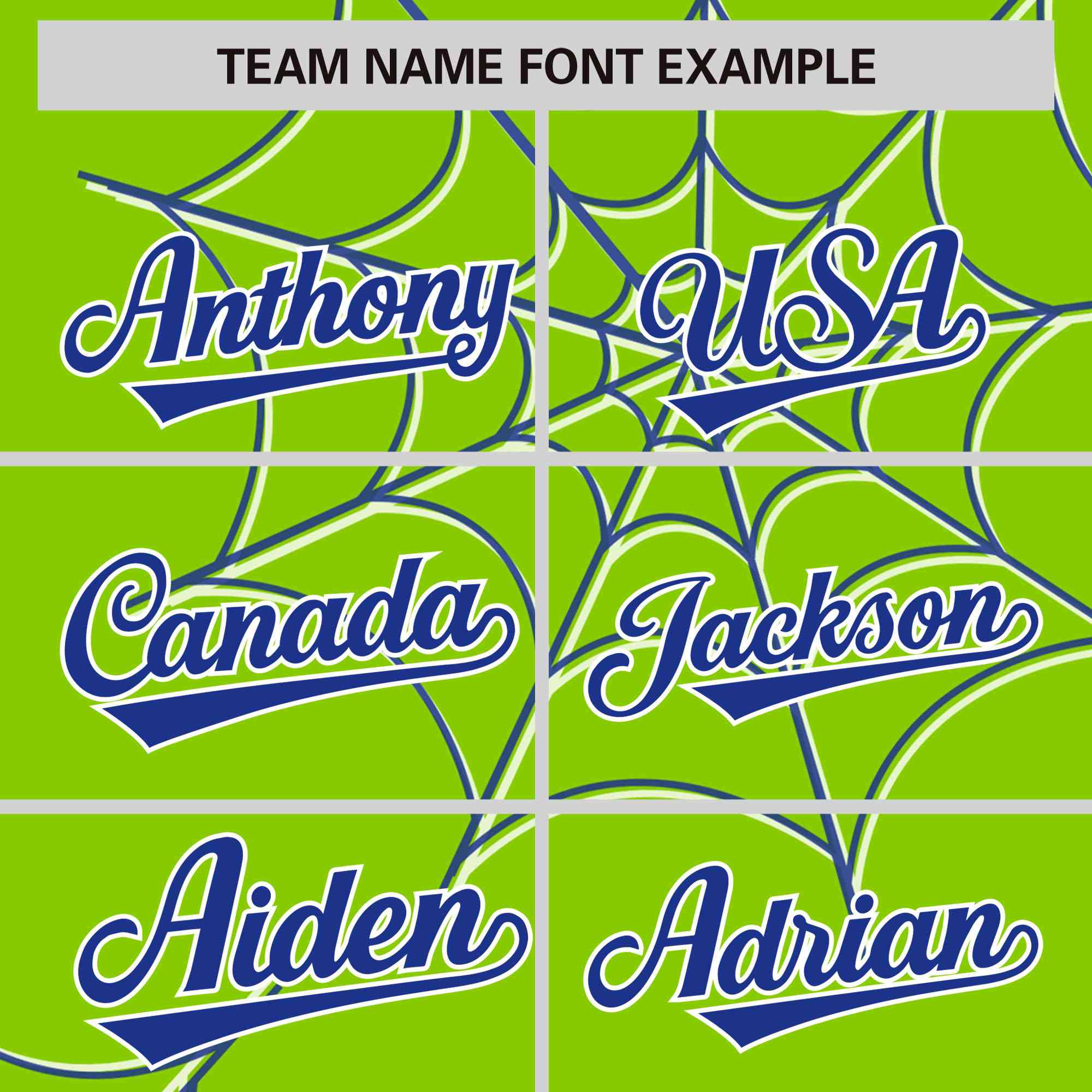 Custom Neon Green-Royal Spider Web Pattern Raglan Sleeves Authentic Baseball Jersey | KXKSHOP