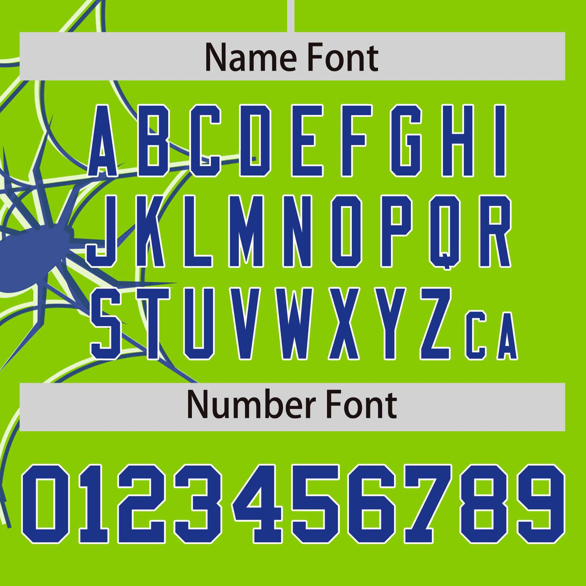 Custom Neon Green-Royal Spider Web Pattern Raglan Sleeves Authentic Baseball Jersey | KXKSHOP