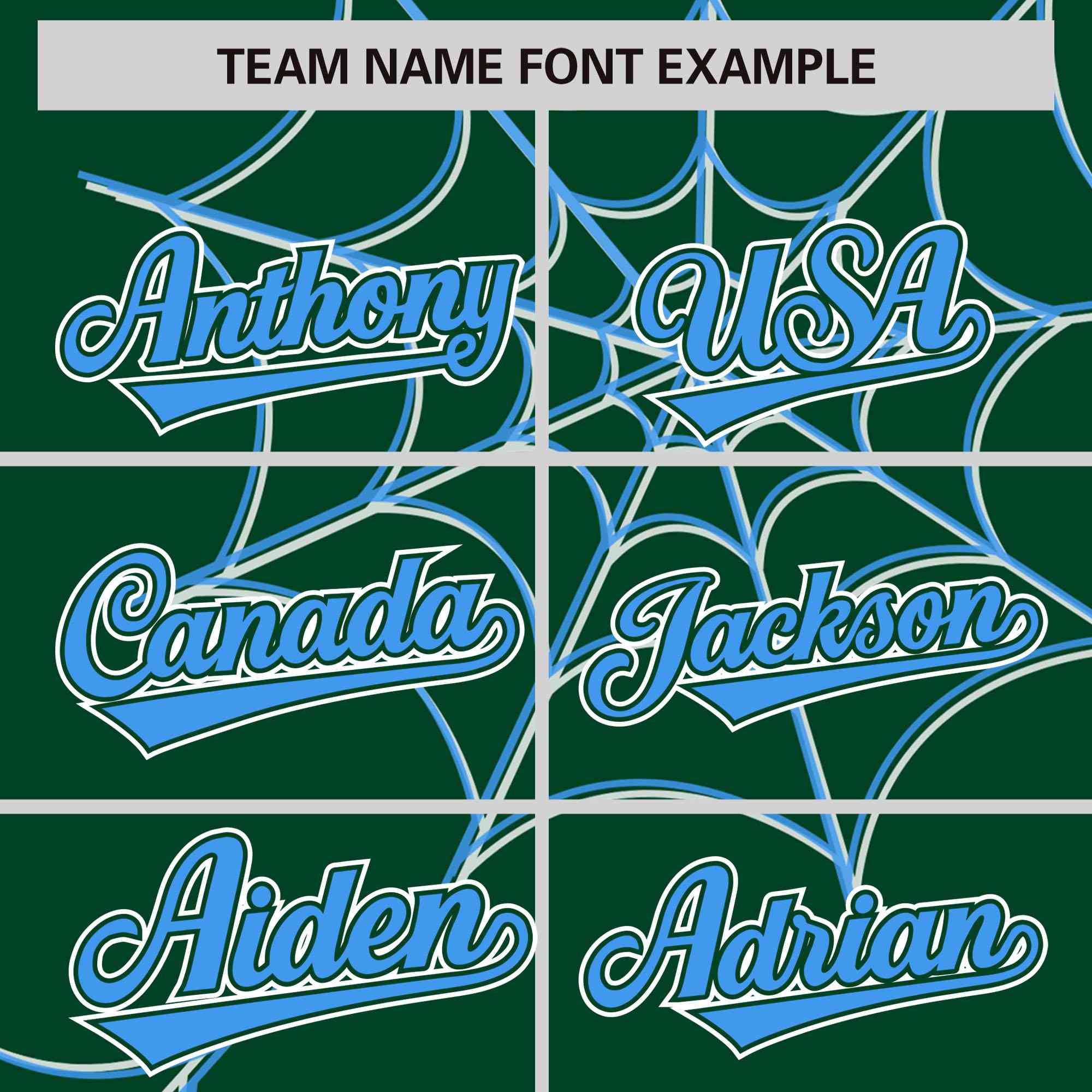 Custom Green-Powder Blue Spider Web Pattern Raglan Sleeves Authentic Baseball Jersey | KXKSHOP