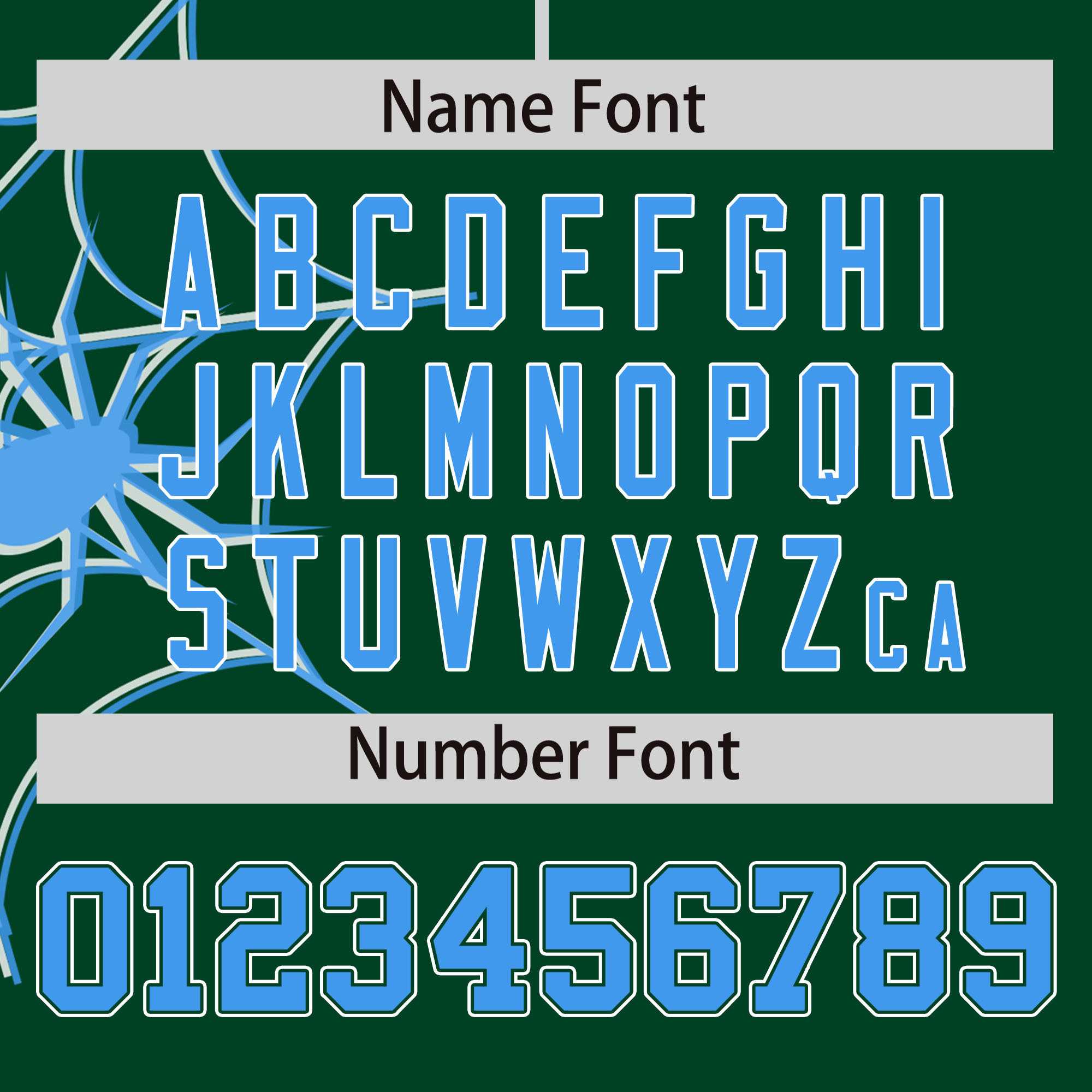 Custom Green-Powder Blue Spider Web Pattern Raglan Sleeves Authentic Baseball Jersey | KXKSHOP