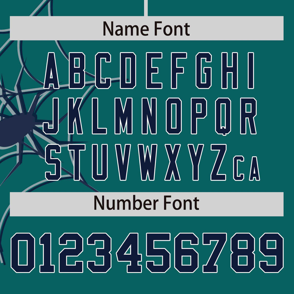 Custom Aqua-Navy Spider Web Pattern Raglan Sleeves Authentic Baseball Jersey | KXKSHOP