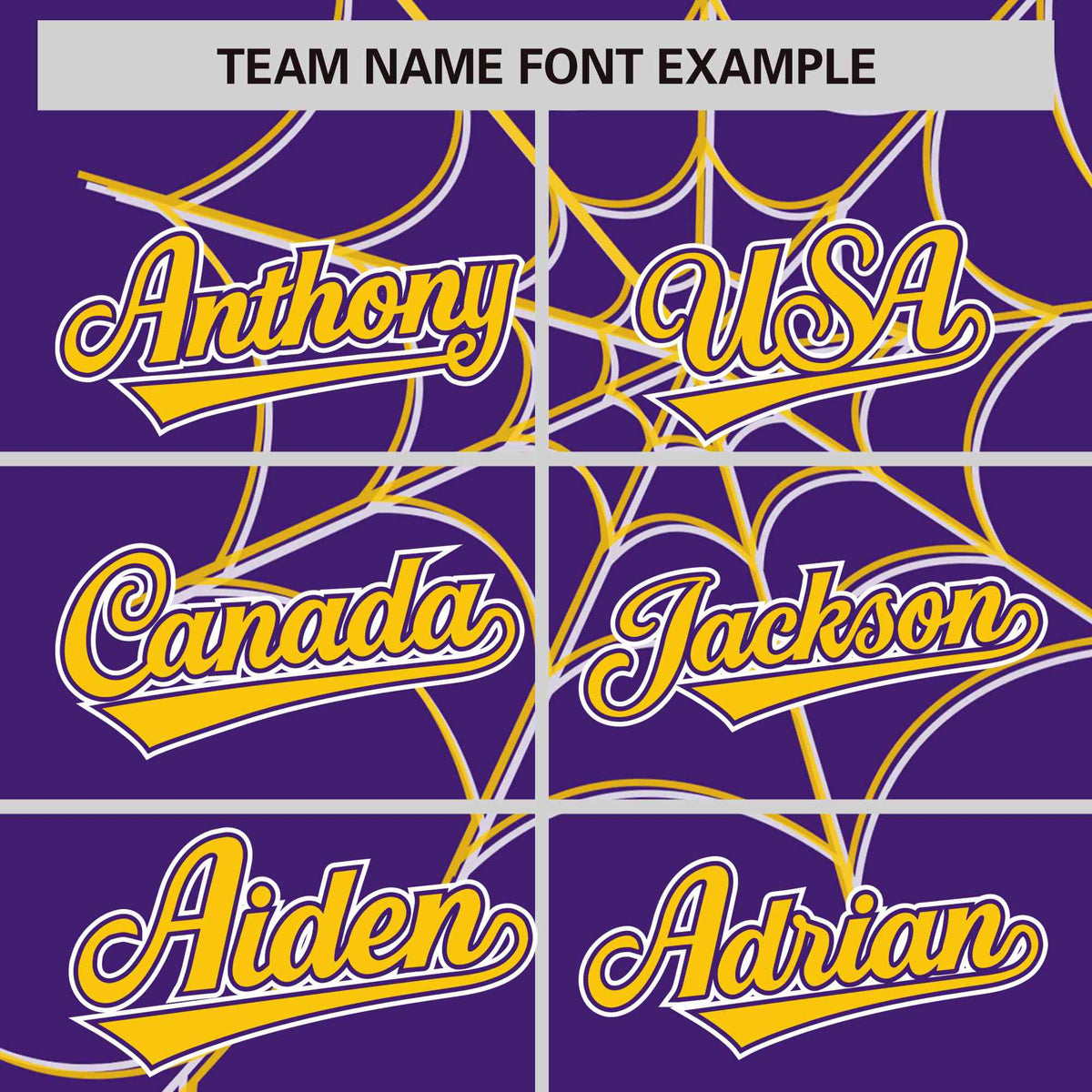 Custom Purple-Gold Spider Web Pattern Raglan Sleeves Authentic Baseball Jersey | KXKSHOP