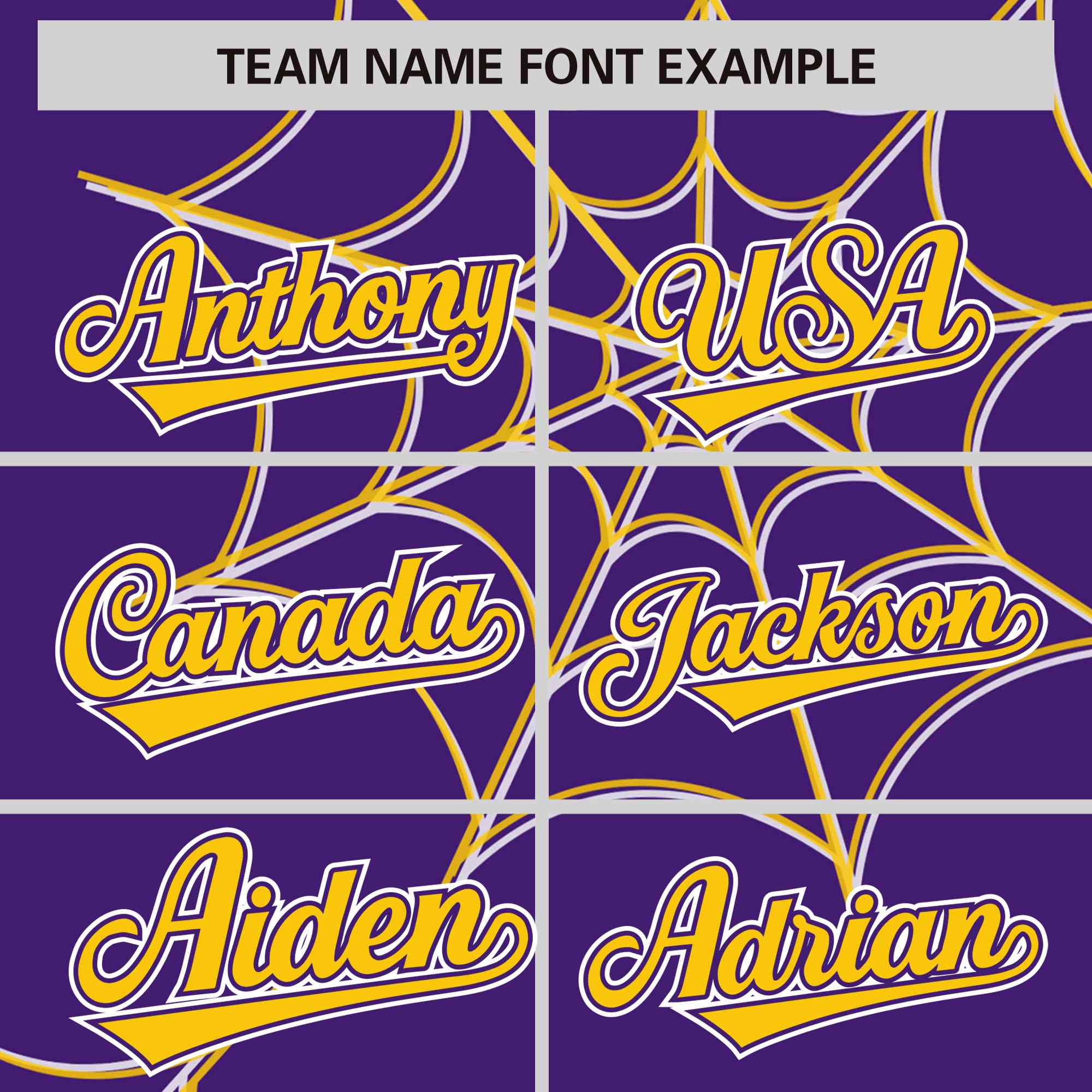 Custom Purple-Gold Spider Web Pattern Raglan Sleeves Authentic Baseball Jersey | KXKSHOP