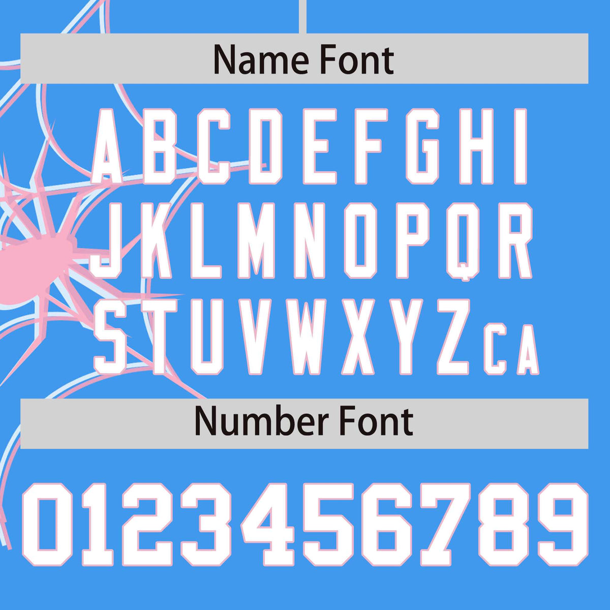 Custom Powder Blue-Light Pink Spider Web Pattern Raglan Sleeves Authentic Baseball Jersey | KXKSHOP