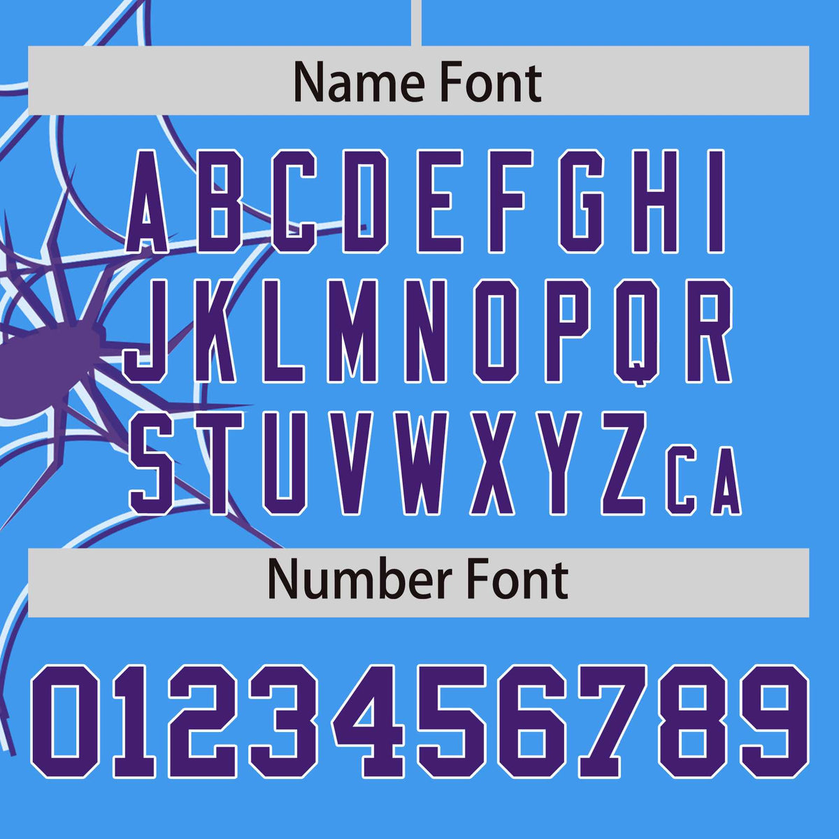 Custom Powder Blue-Purple Spider Web Pattern Raglan Sleeves Authentic Baseball Jersey | KXKSHOP