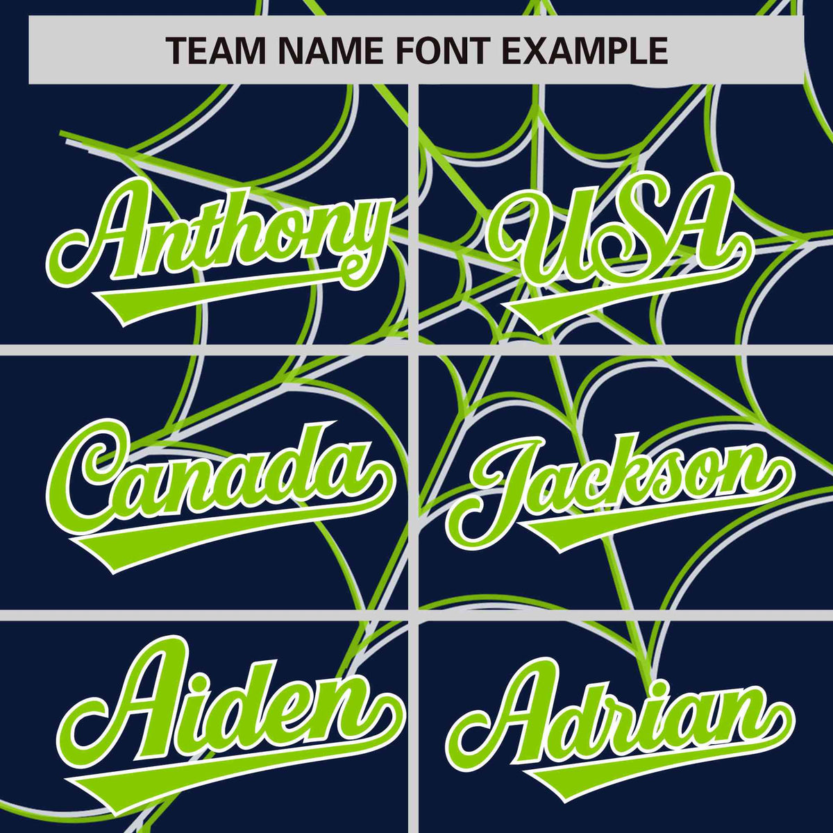 Custom Navy-Neon Green Spider Web Pattern Raglan Sleeves Authentic Baseball Jersey | KXKSHOP
