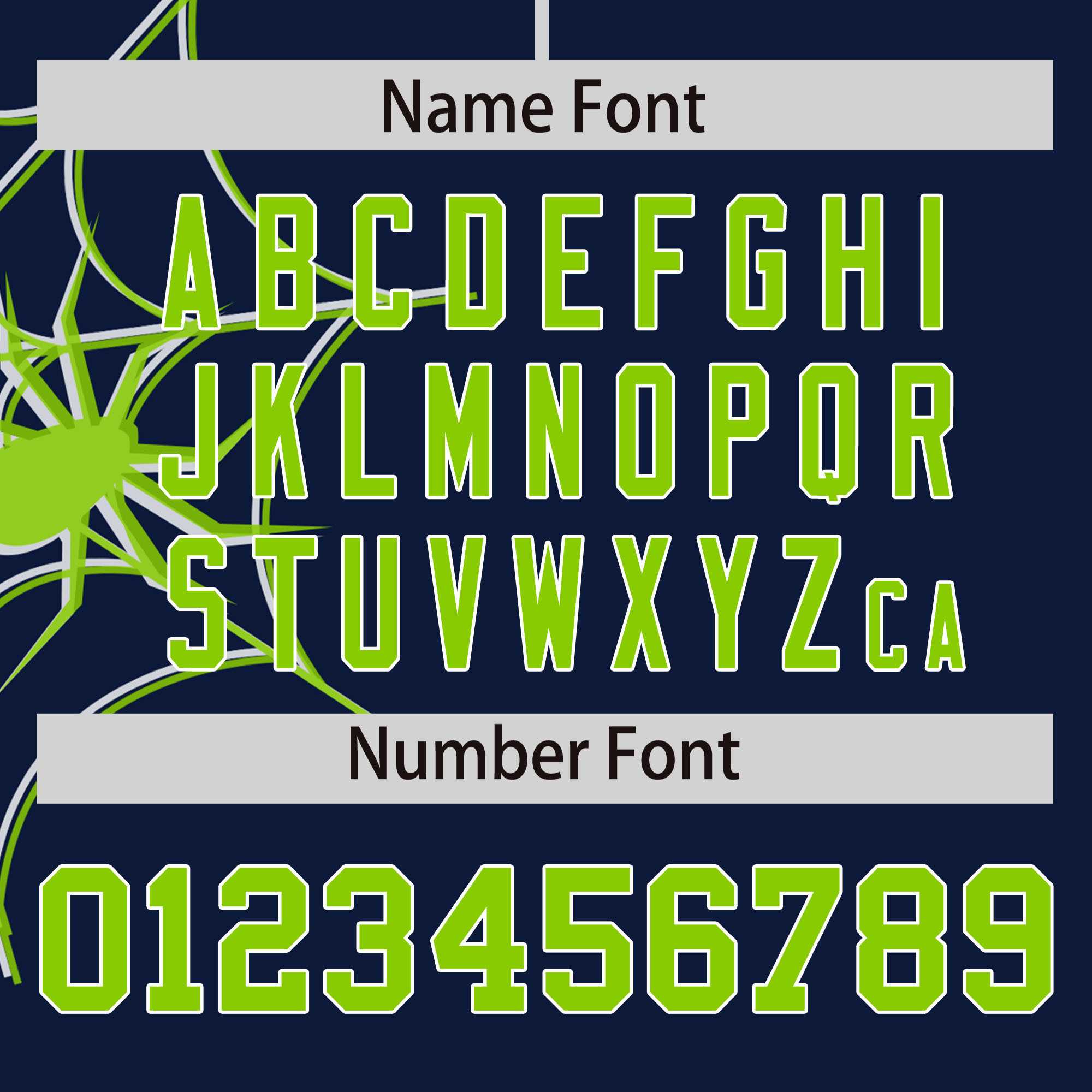 Custom Navy-Neon Green Spider Web Pattern Raglan Sleeves Authentic Baseball Jersey | KXKSHOP