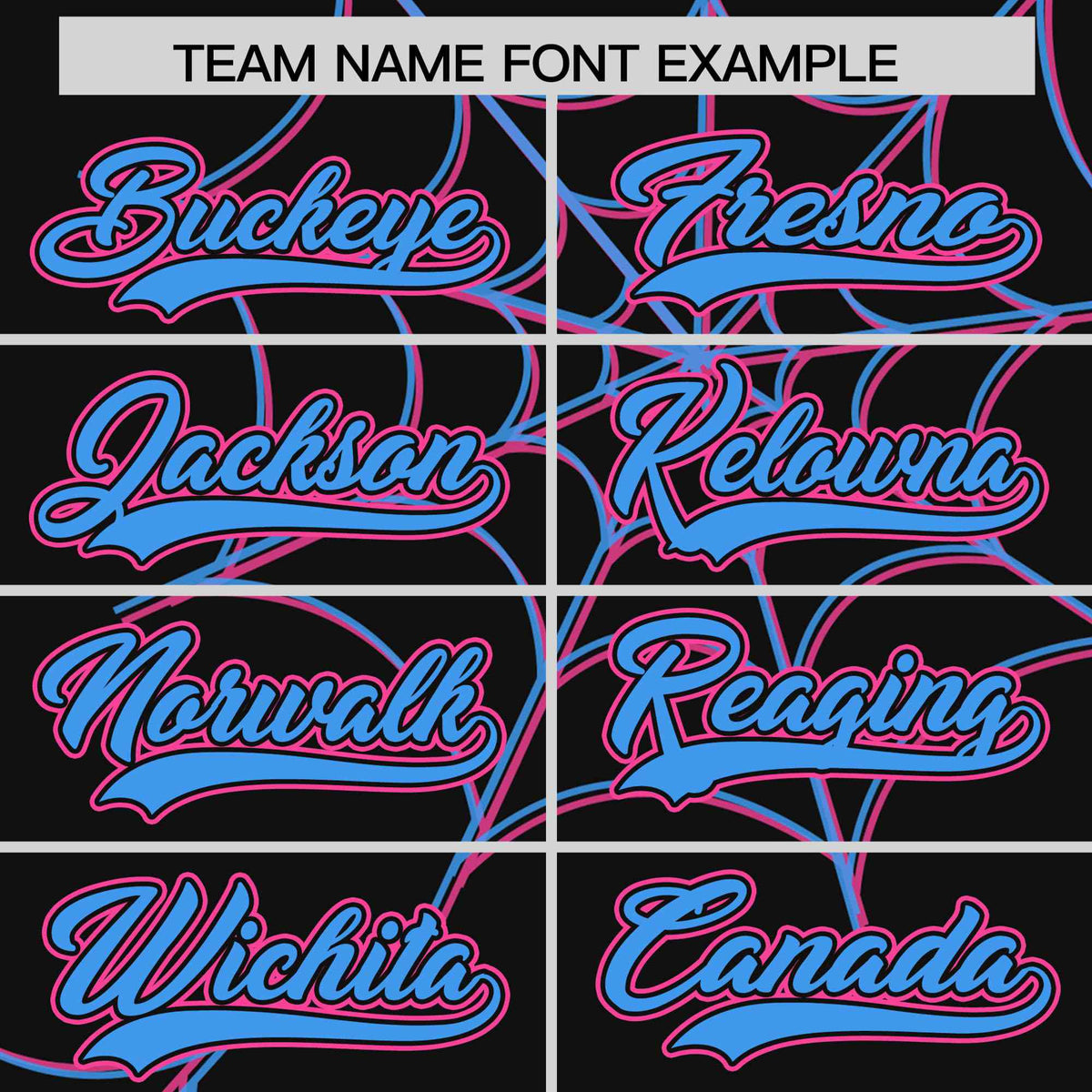 Custom Black-Powder Blue Spider Web Pattern Raglan Sleeves Authentic Baseball Jersey | KXKSHOP
